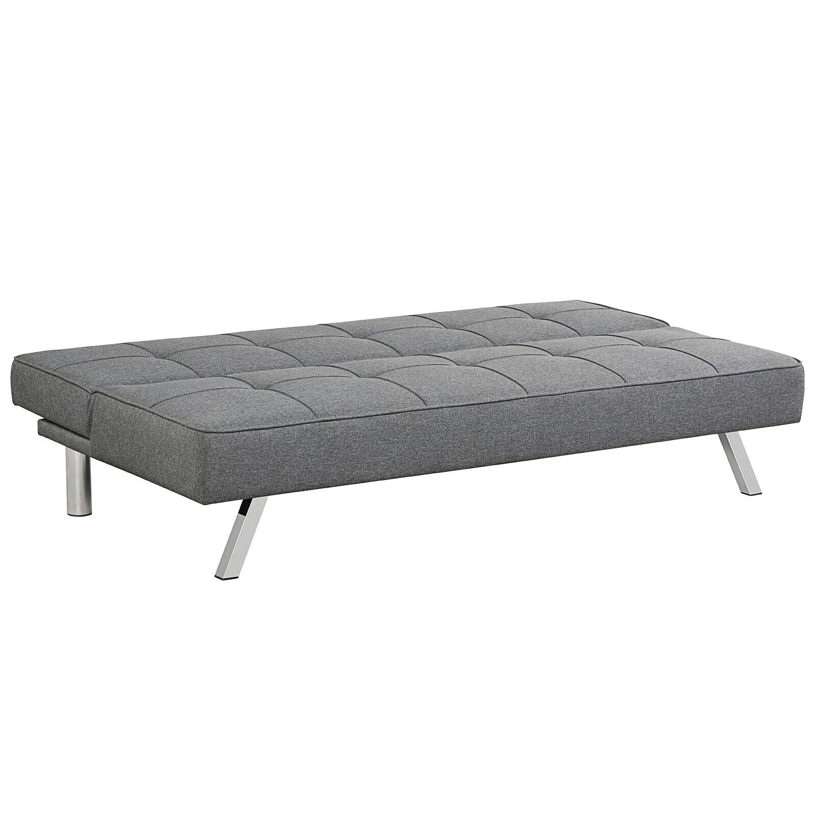 Costway 3-Seat Convertible Sofa Bed with High-Density Foam Cushion | Foldable Sleeper Sofa for Small Spaces | Perfect for Guest Room, Studio Apartment & Office