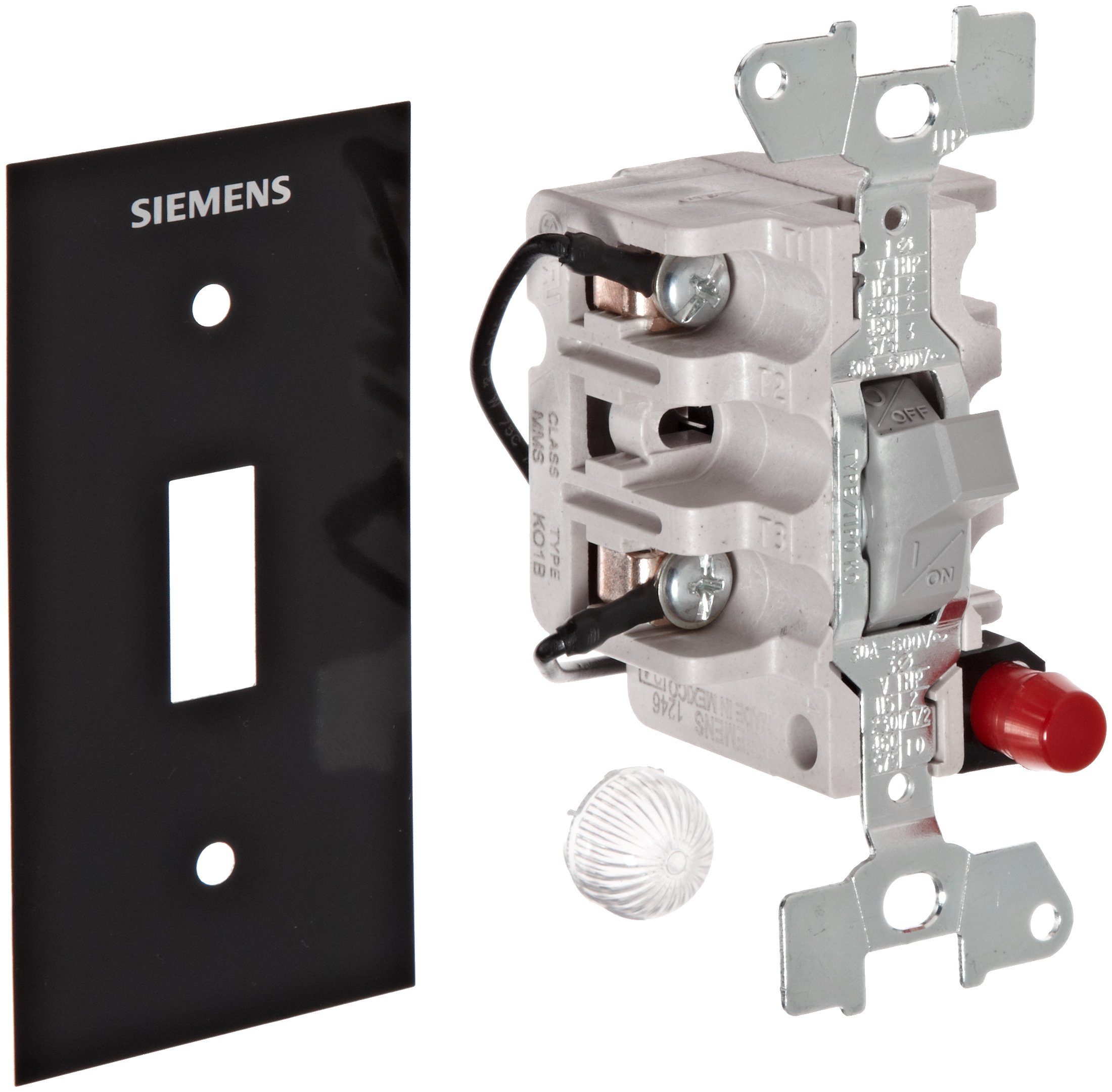 Fractional HP Switch - Single & 3 Phase Open Toggle Switch with Red Pilot Light 230VAC 2 Pole | Ideal for Industrial Equipment, HVAC Systems & Motor Control Applications