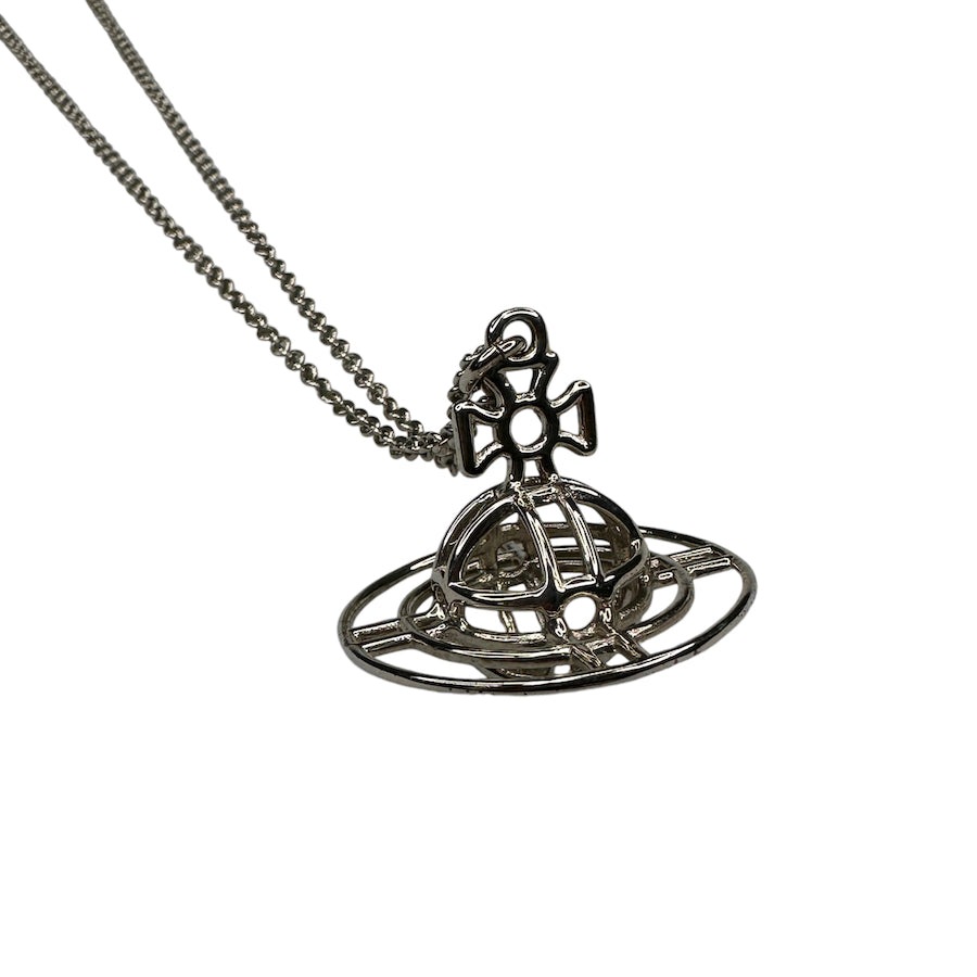 VIVIENNE WESTWOOD 3D Orb Necklace - Punk Fashion Jewelry for Women, Gothic Statement Piece for Parties & Special Occasions