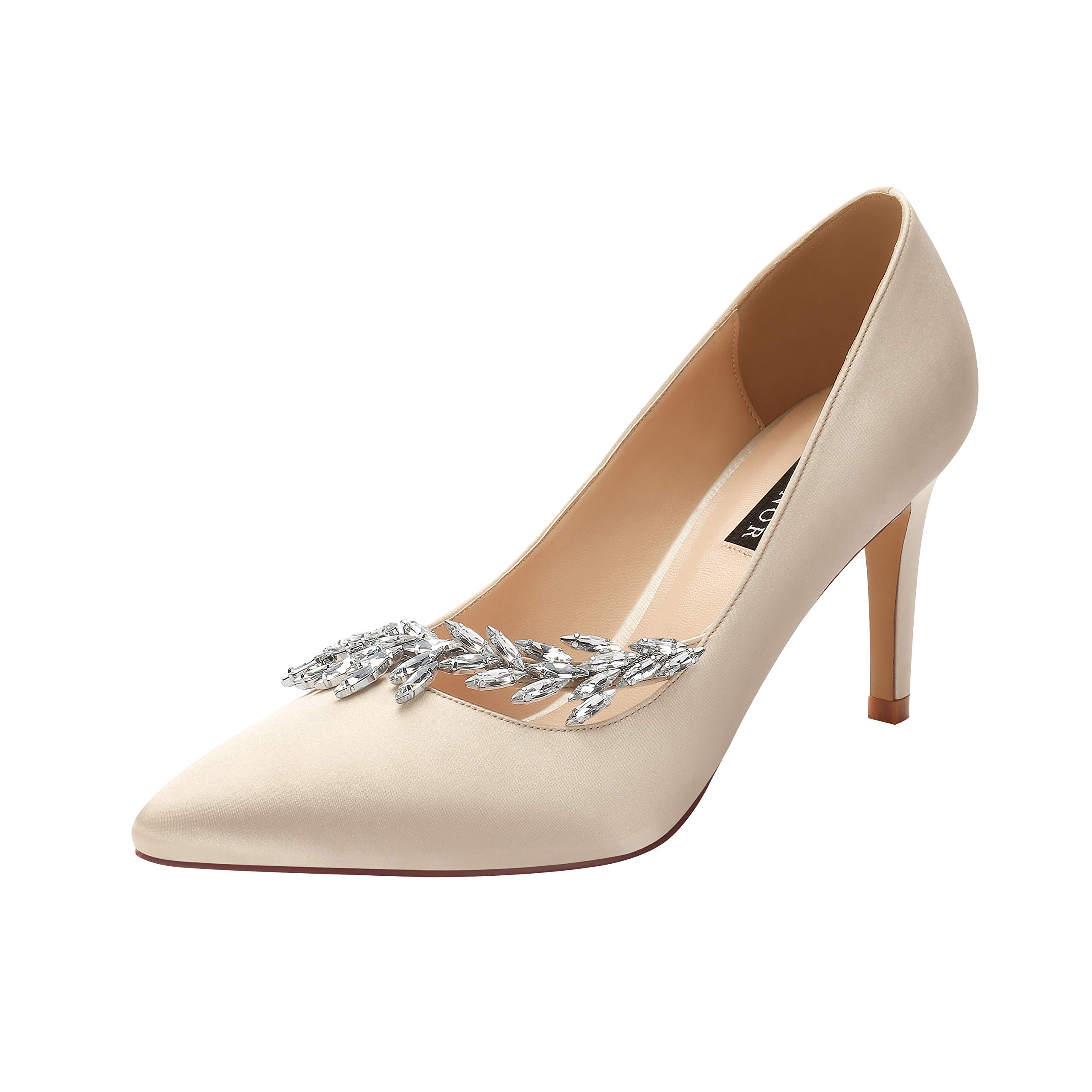 Elegant Pointed Toe Mid Heel Pumps for Women - Wedding, Party & Evening Dress Shoes | Perfect for Bridal, Prom & Formal Occasions
