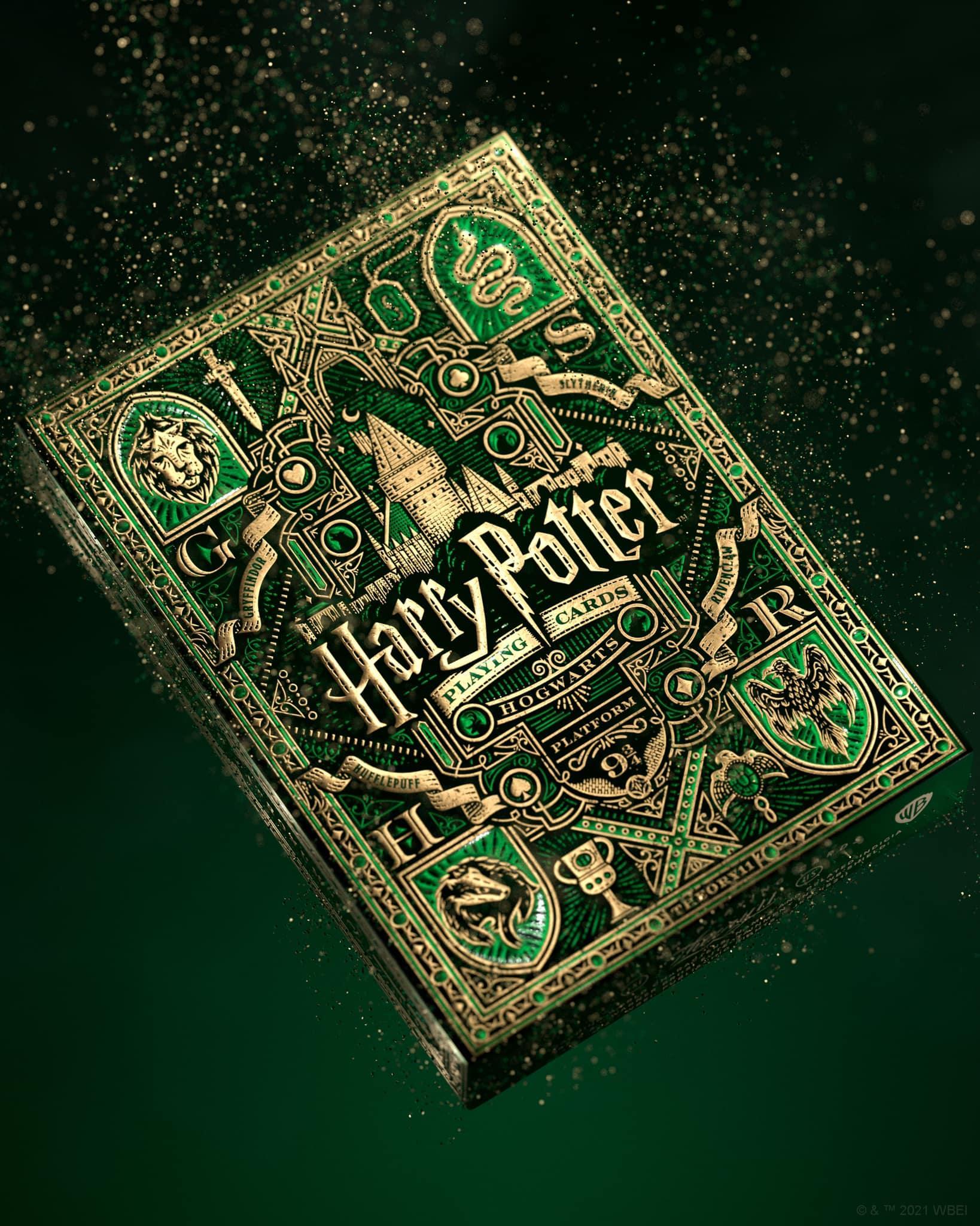 Harry Potter Slytherin House Themed Playing Cards - Official Wizarding World Collectible Deck for Magic Fans & Game Nights