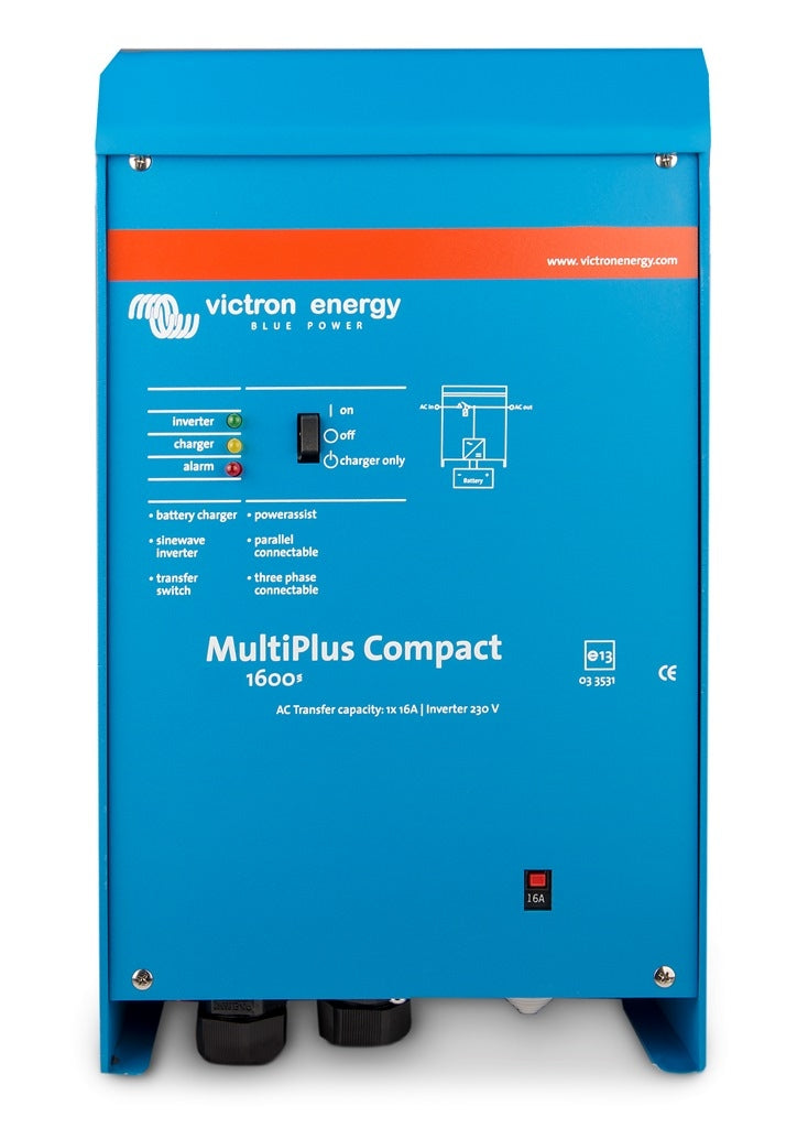 Victron Energy MultiPlus Compact 24V 1600VA 40A 230V Inverter/Charger with VE.Bus - Perfect for RVs, Boats & Off-Grid Solar Power Systems