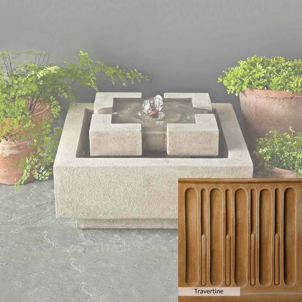 Campania International M Series Escala Outdoor Fountain - Elegant Garden Water Feature for Patio, Yard & Landscape Decor