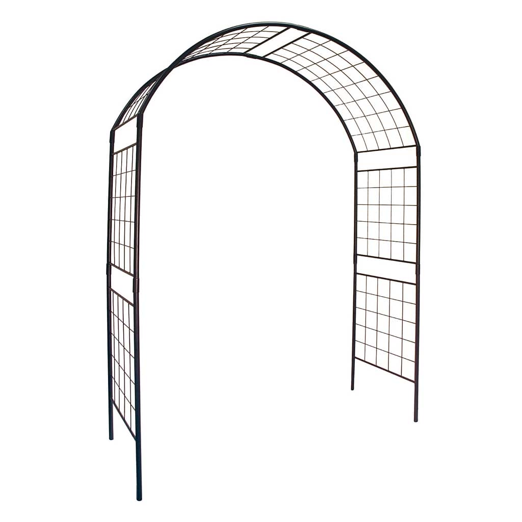 Achla Designs Monet II Arbor - Elegant Garden Trellis for Climbing Roses, Vines & Flowers | Perfect for Outdoor Gardens, Patios & Backyard Decor