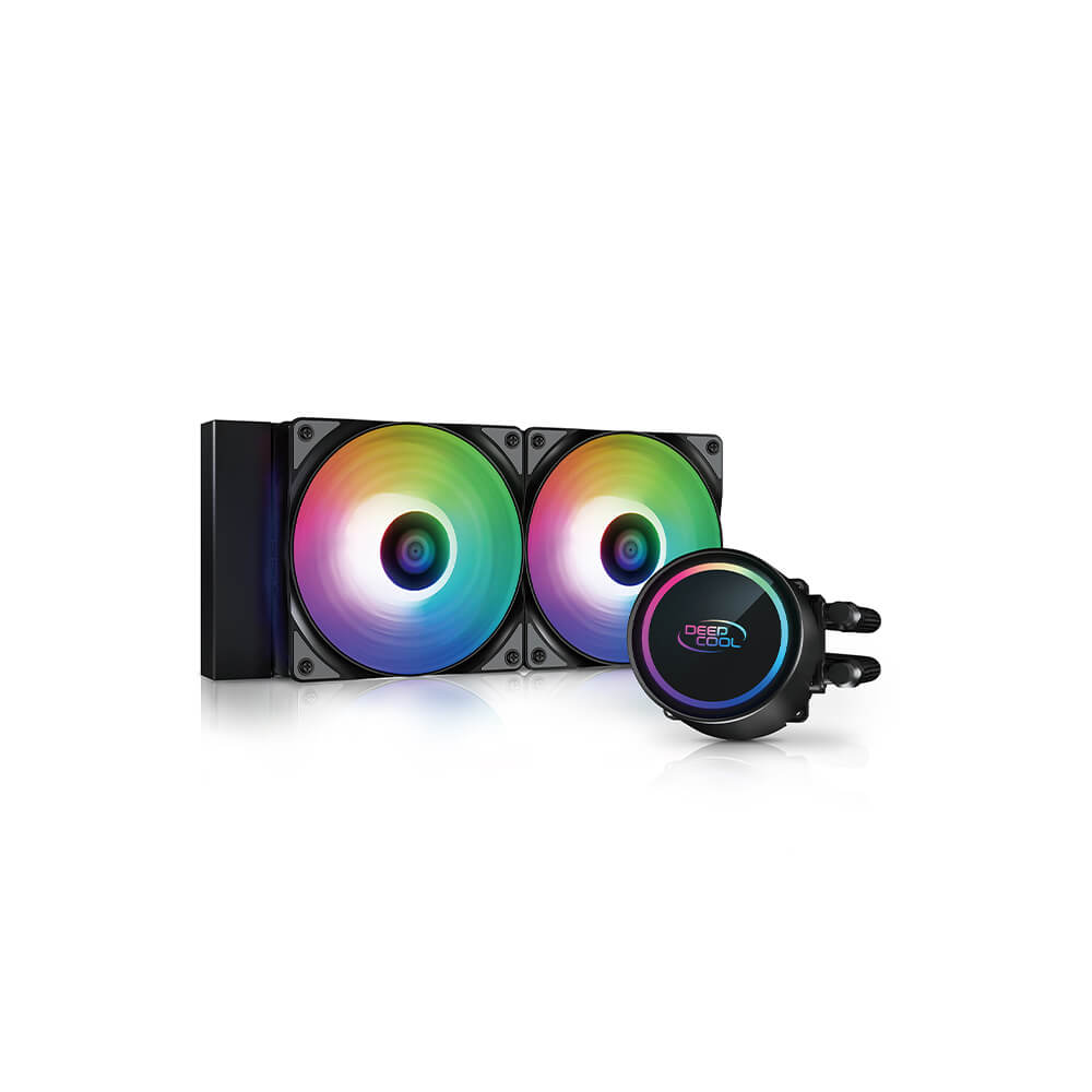 Deepcool GAMMAXX L240 ARGB AIO Liquid CPU Cooler - 240mm RGB Water Cooling System for PC Gaming & Overclocking - Perfect for High-Performance Desktops and Workstations
