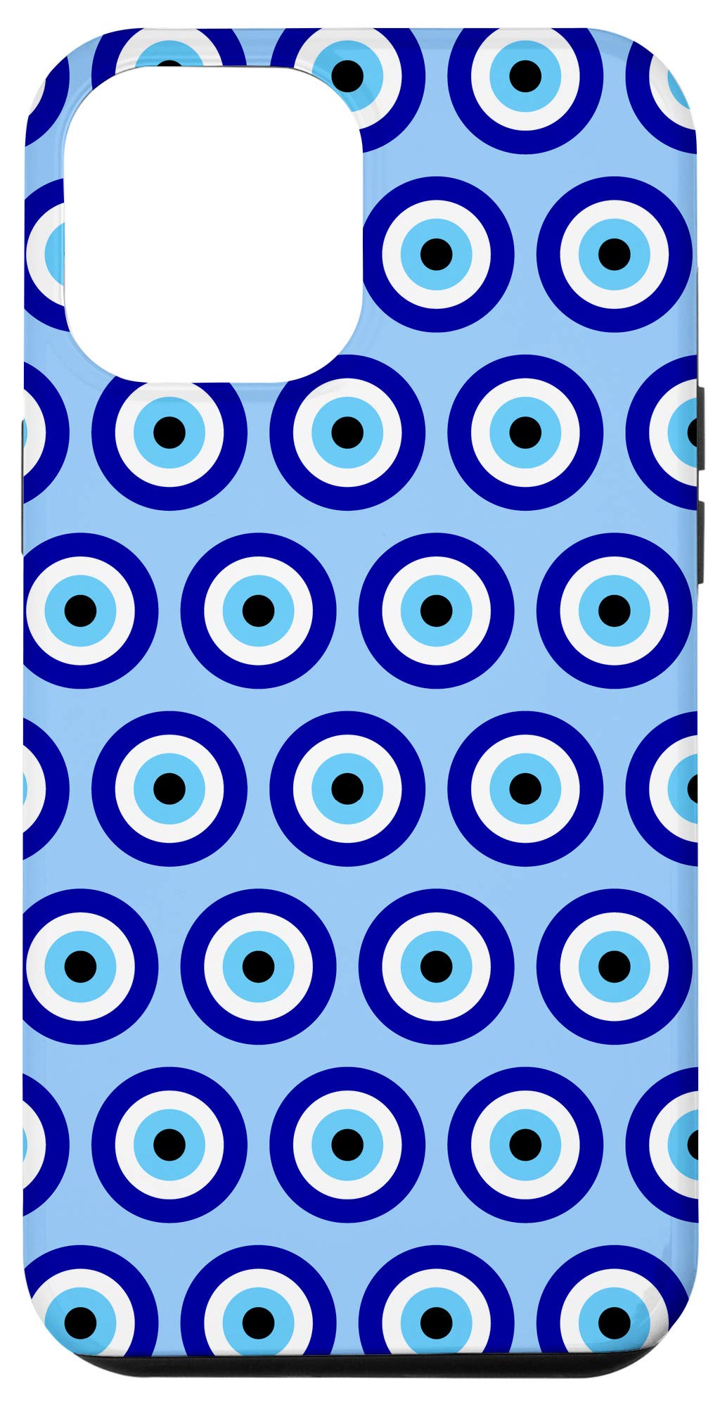 iPhone 12 Pro Max Case - Premium Protective Cover with Evil Eye Design in Blue | Slim Fit & Shockproof for Everyday Use & Travel Protection