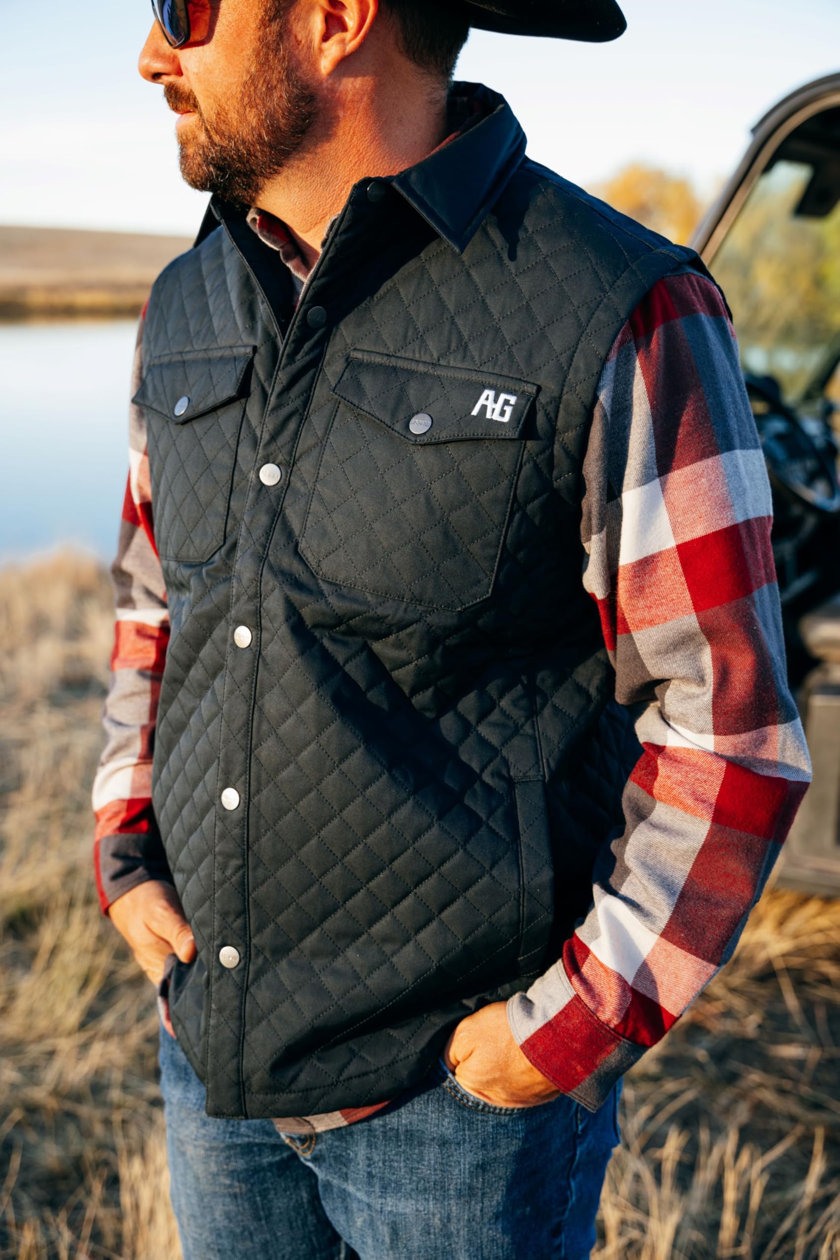 Men's Silo Vest - Lightweight Outdoor Puffer Vest for Hiking, Camping & Winter Wear - Water-Resistant & Warm Quilted Jacket for Men
