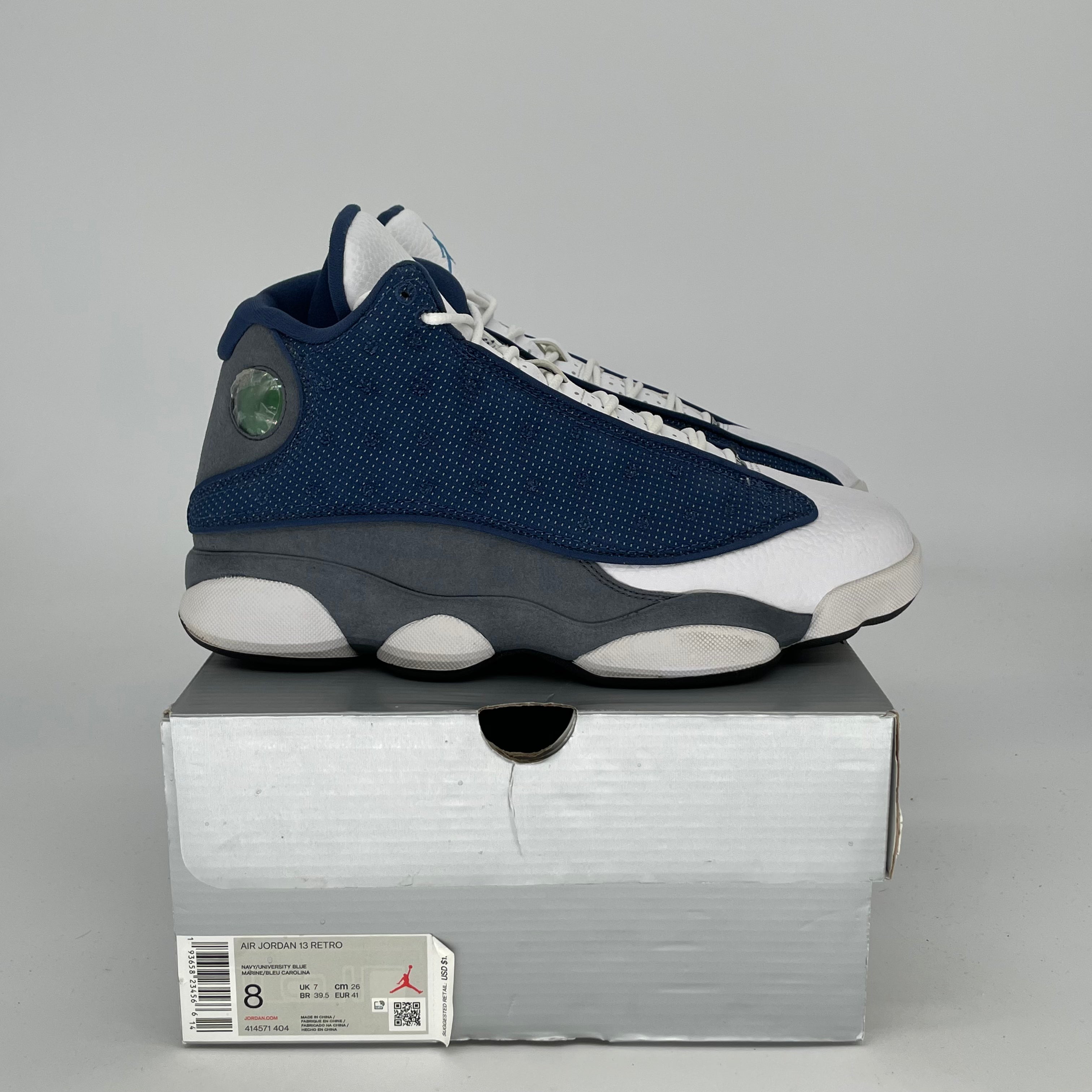 Original Air Jordan 13 Retro 'Flint' Basketball Shoes - Men's Size 8 / Women's Size 9.5W (Style Code 414571-404) - Perfect for Streetwear & Court Performance