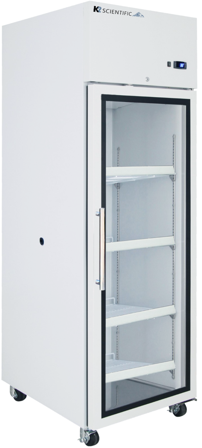 23 Cu. Ft. High Performance Glass Door Upright Refrigerator - Energy Efficient Stainless Steel Commercial Fridge for Restaurants, Bars, and Home Kitchens