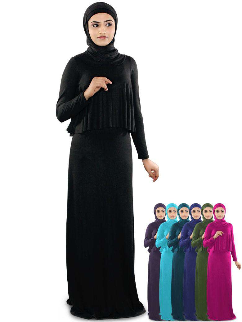 Stylish Daniya Jersey Abaya - Comfortable & Modest Islamic Dress for Women - Perfect for Prayer, Daily Wear & Special Occasions