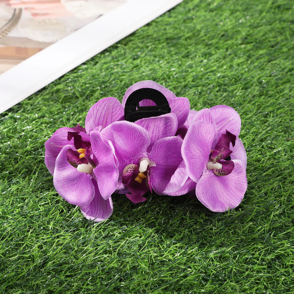 Haimeikang Large Flower Hair Clips for Women - Thick Hair Barrettes, Crab Claw Hairpins, Summer Fashion Hair Accessories for Weddings, Parties, and Everyday Wear