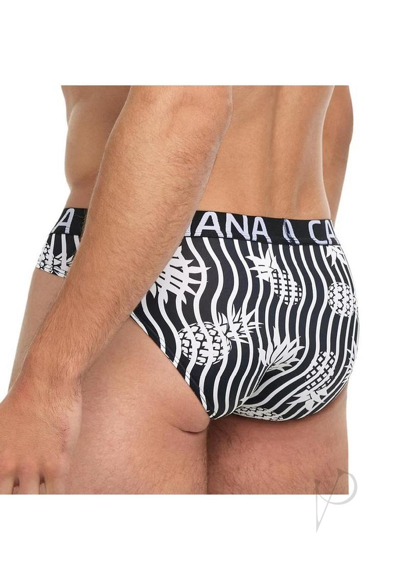 Banana Cabana Thong Sandals - Small/Medium Size - Black & White Colors - Perfect for Beach, Pool & Summer Vacations
