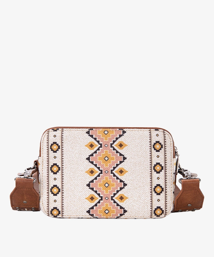Wrangler Aztec Printed Crossbody Purse - Stylish Boho Shoulder Bag for Women | Perfect for Travel, Shopping & Everyday Use