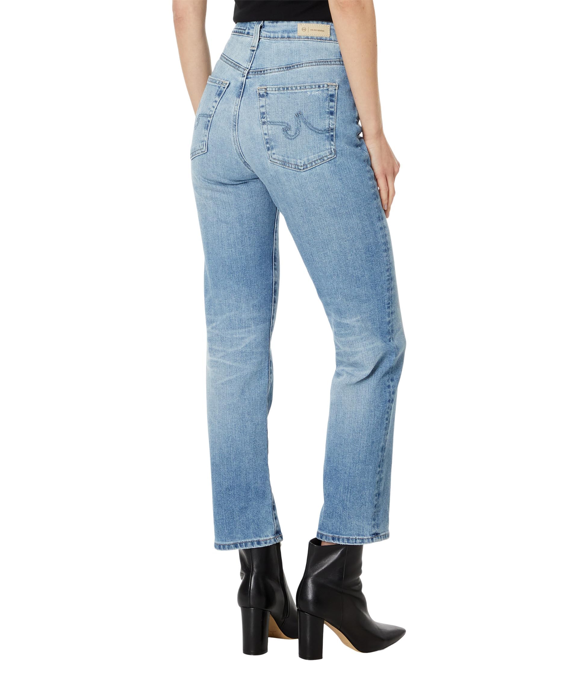 Women's Saige High Rise Straight Crop Jeans - Comfortable & Stylish Denim Pants for Casual Wear, Work & Everyday Outfits