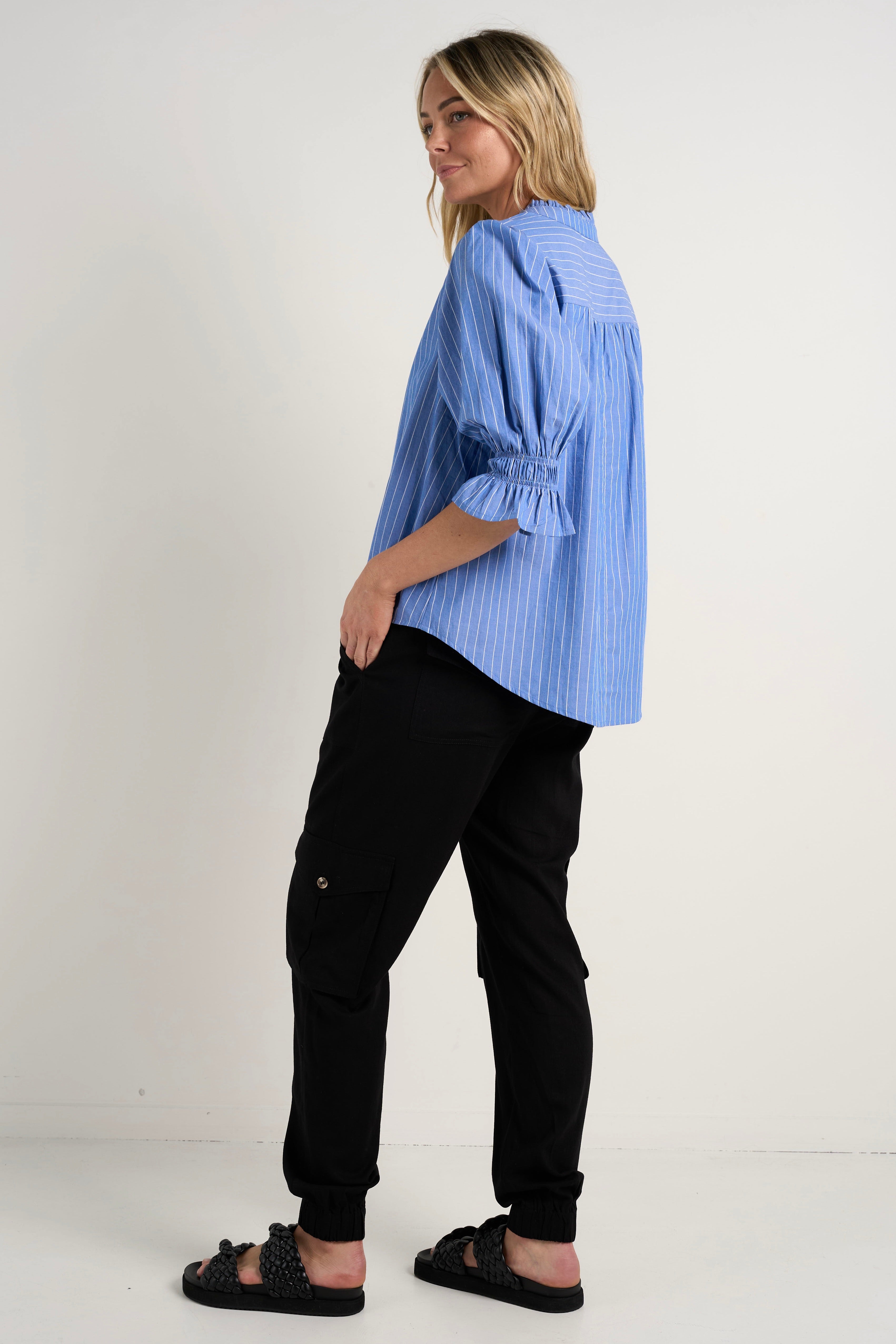 Stylish Black Linen Viscose Jogger Pants for Women - Comfortable Lounge & Casual Wear for Home, Travel and Everyday Outfits