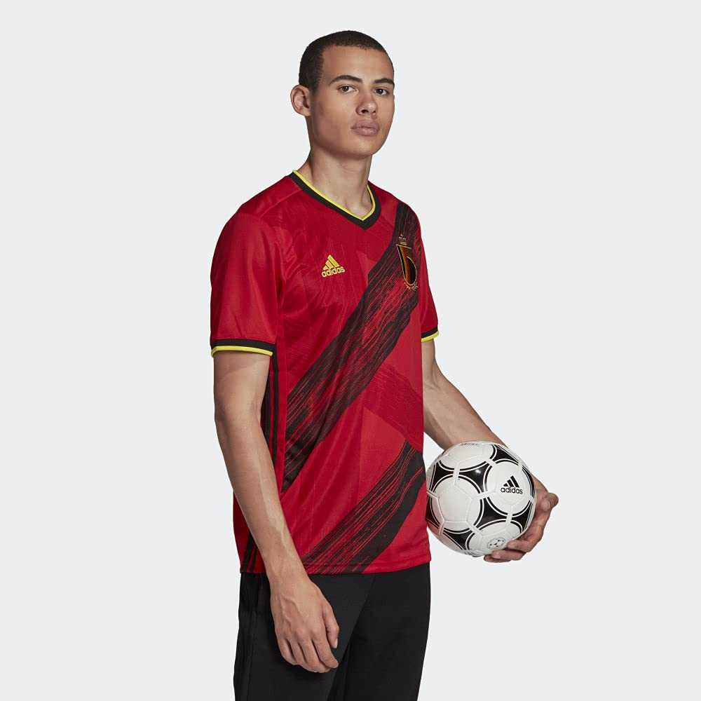 Adidas Men's Belgium Home Soccer Jersey 2023 - Authentic Football Shirt for Fans & Players - Perfect for Matchdays, Training & Casual Wear