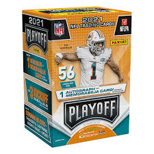 2021 Panini Playoff Football Blaster Box - 24 Packs with Exclusive Rookie Cards & Memorabilia - Perfect for NFL Collectors, Fantasy Football Fans & Game Day Trading
