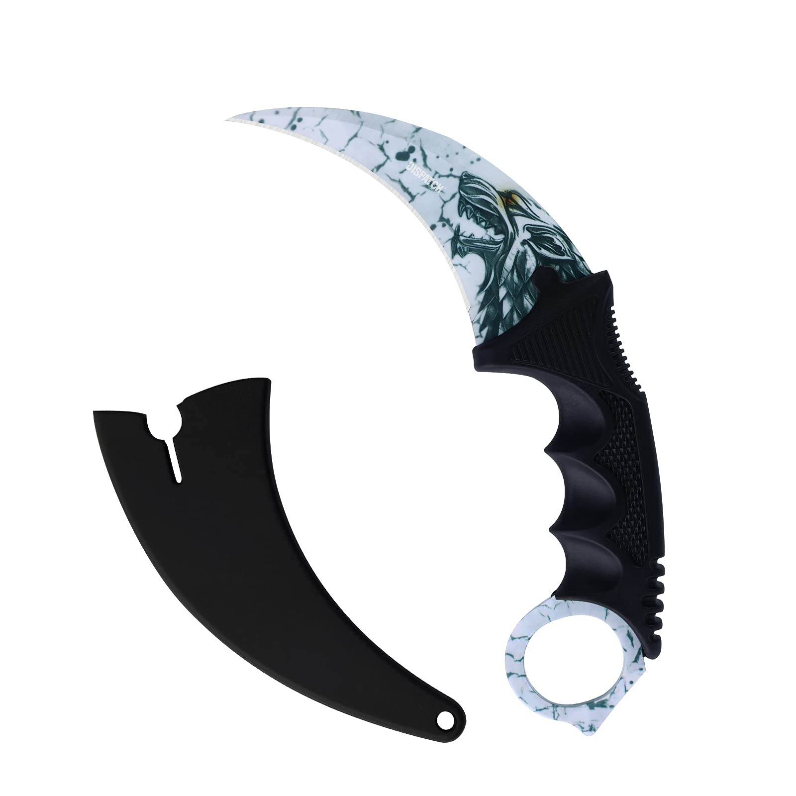 Karambit Knife - Fixed Blade Tactical Camping & Hunting Knife with Sheath & Paracord - Outdoor Survival Tool for Hiking, Bushcraft, Adventure - Perfect for Campers, Hunters & Knife Collectors