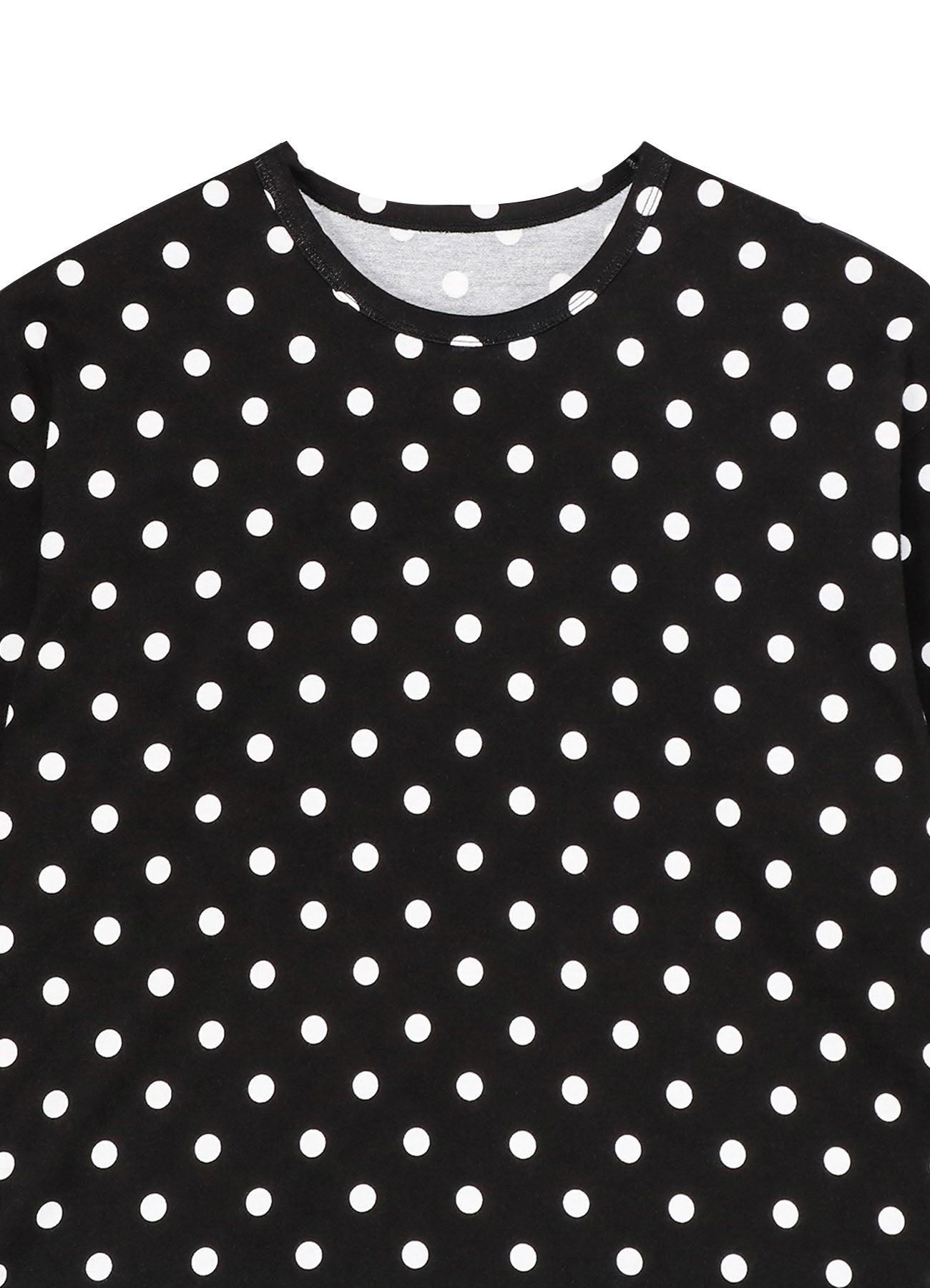Cotton Jersey Dot Print Wide Shirts for Women - Comfortable & Stylish Casual Wear for Everyday Outfits and Summer Fashion