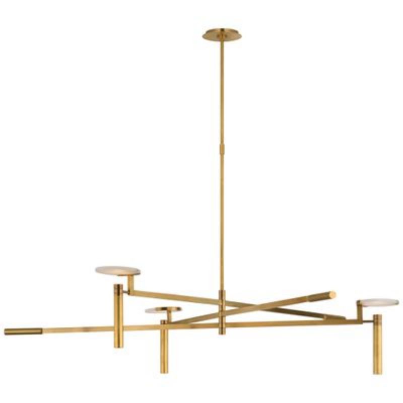 Luxury Alabaster Kelly Wearstler Chandelier - Modern Crystal Ceiling Light Fixture for Dining Room, Living Room & Bedroom Decor