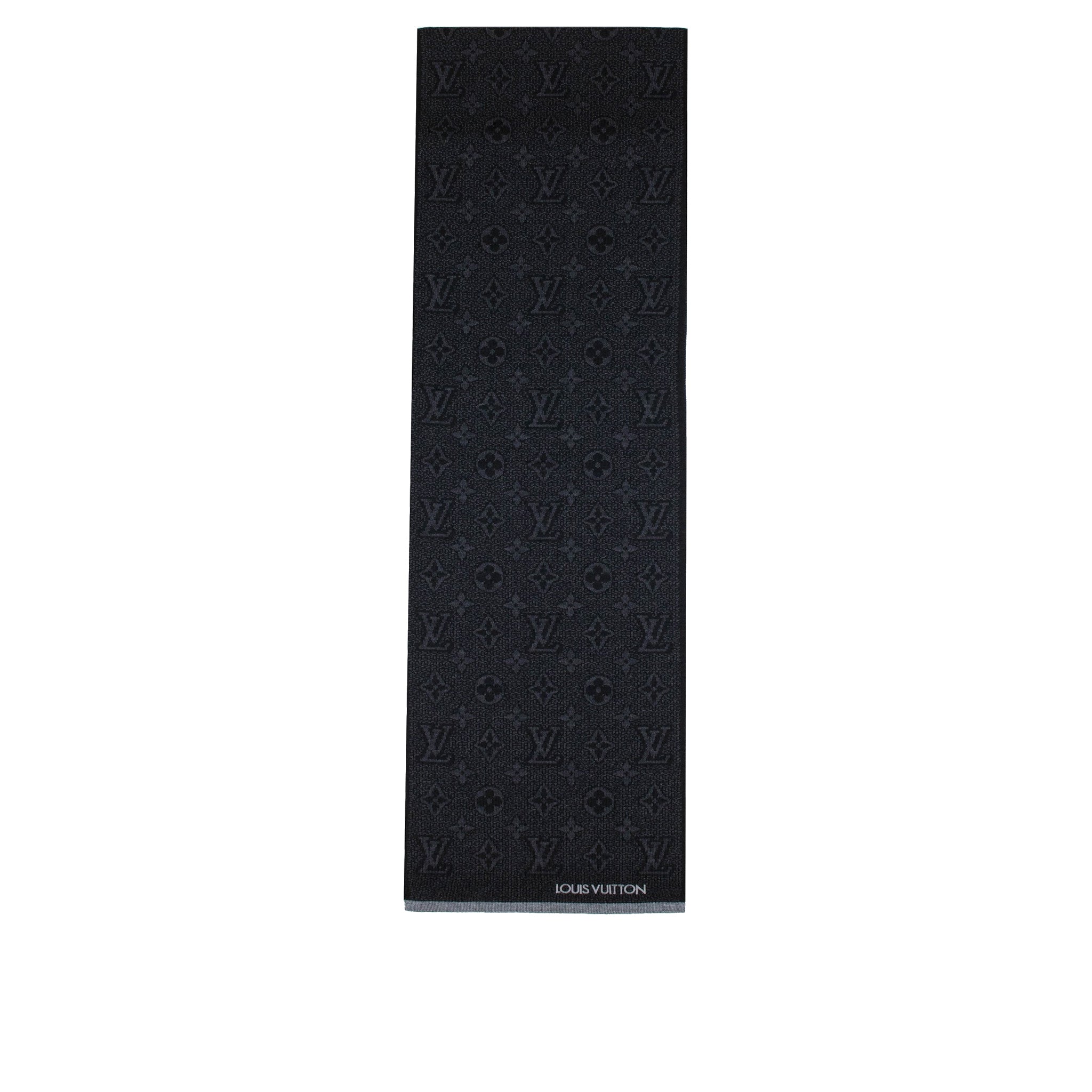 Louis Vuitton My Monogram Eclipse Black Scarf - Luxury Cashmere Shawl for Women, Elegant Fashion Accessory for Parties, Travel & Gifts