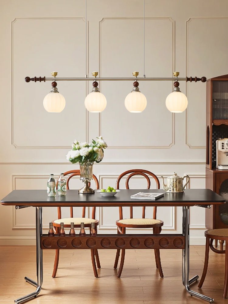 Cassian Linear Pendant Lamp - Modern LED Hanging Light Fixture for Kitchen Island, Dining Room & Living Room | Dimmable Industrial Style Lighting
