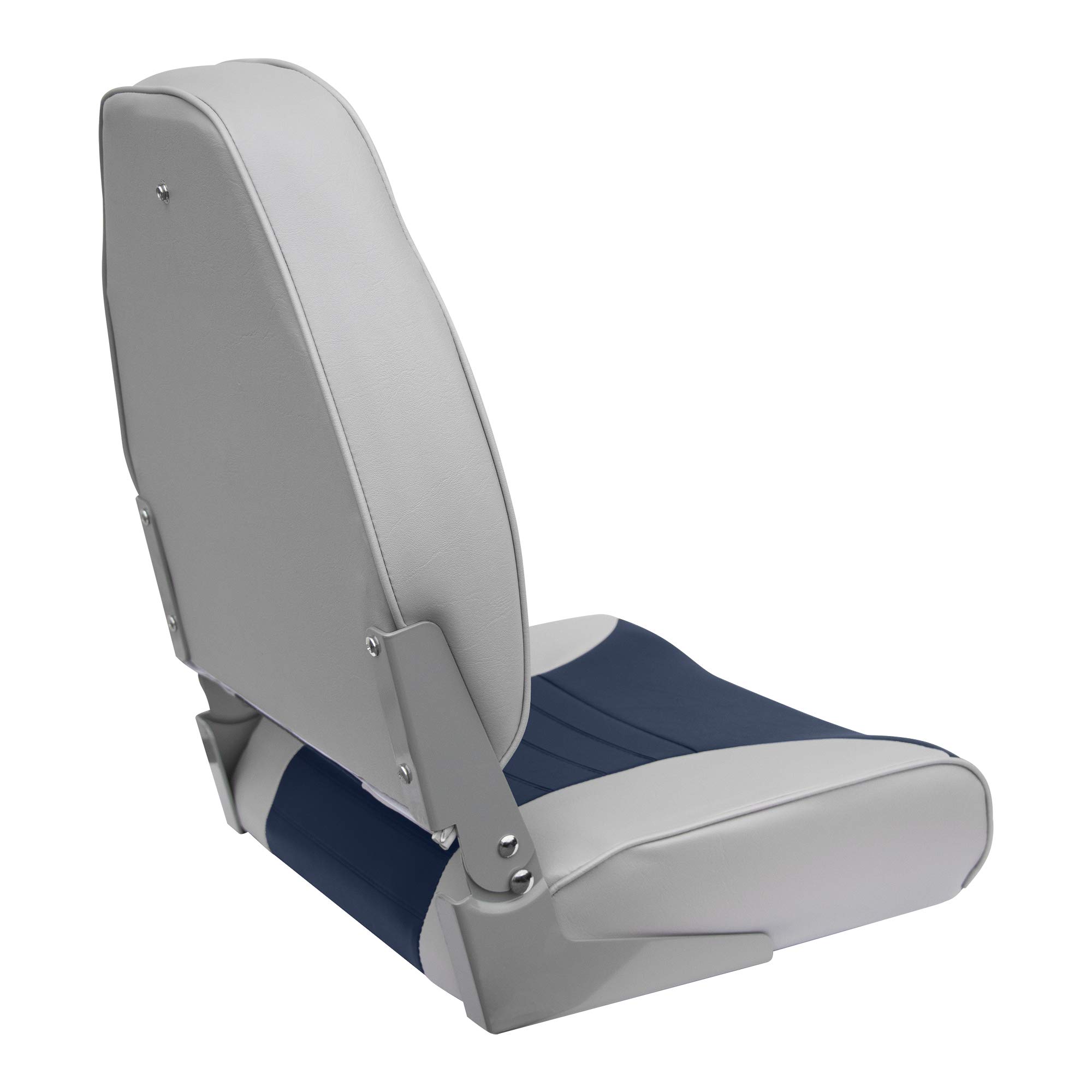 Wise Mid-Back Fishing Boat Seat with Logo - Comfortable Marine Chair for Boating, Yachting & Outdoor Fishing - Durable Waterproof Boat Seating for Anglers & Water Sports Enthusiasts