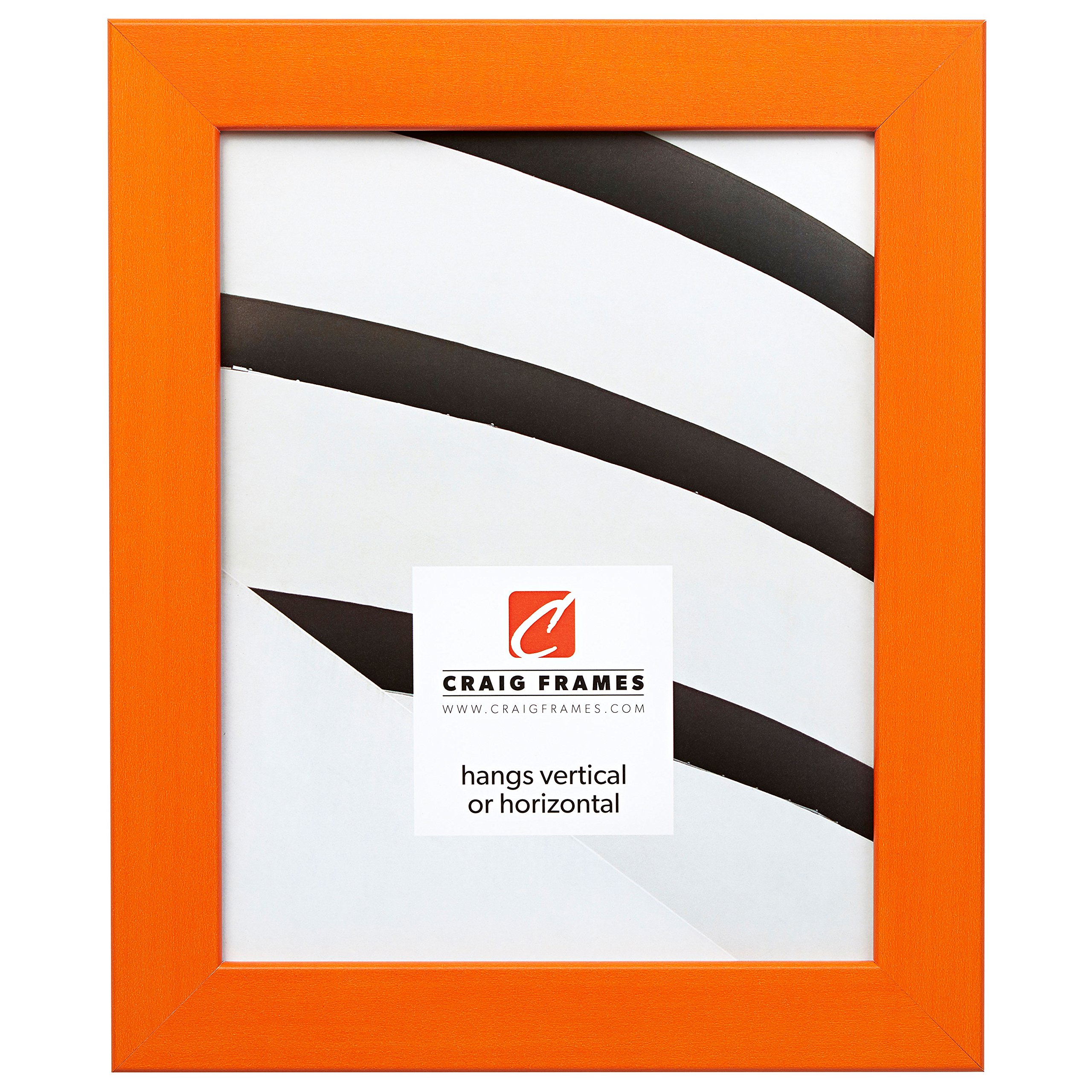 Craig Frames Colori 125 Picture Frame - 22 x 28 Inch Orange Modern Wall Art Display for Living Room, Bedroom & Office Decor