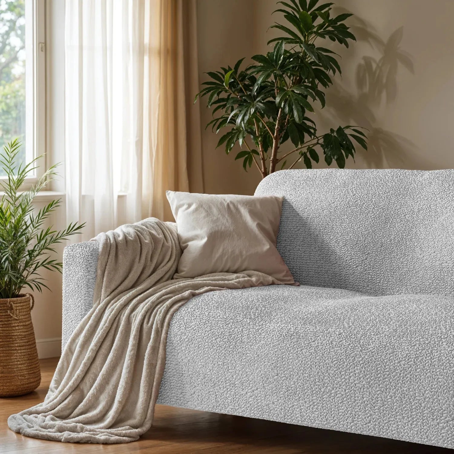2 Seater Loveseat Slipcover - Soft Microfiber Fabric - Perfect for Living Room, Bedroom & Home Decor