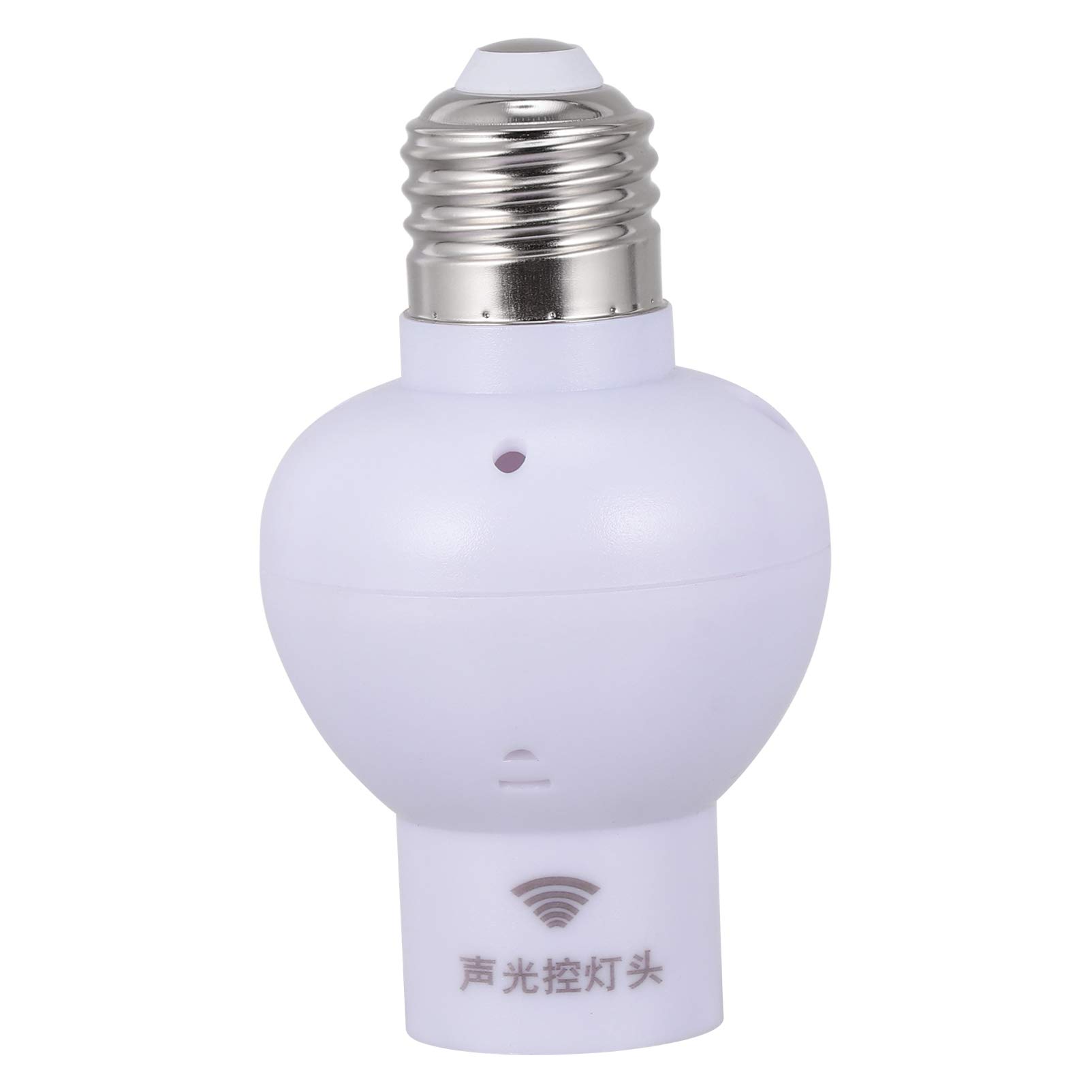 Uonlytech E27 to Spiral Light Bulb Adapter - Universal Sound & Light Control Lamp Holder Base Converter for LED Bulbs - Perfect for Home, Office, and Smart Lighting Systems