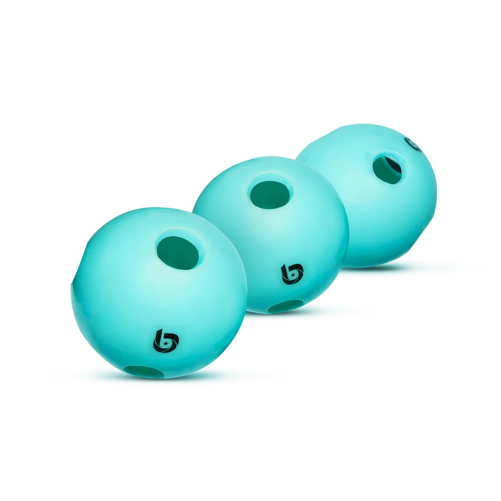 Pro Hollow Trainer Baseballs - Limited Flight Practice Balls for Batting & Catching Training (3 Pack) | Perfect for Indoor/Outdoor Hitting Drills & Youth Baseball Practice