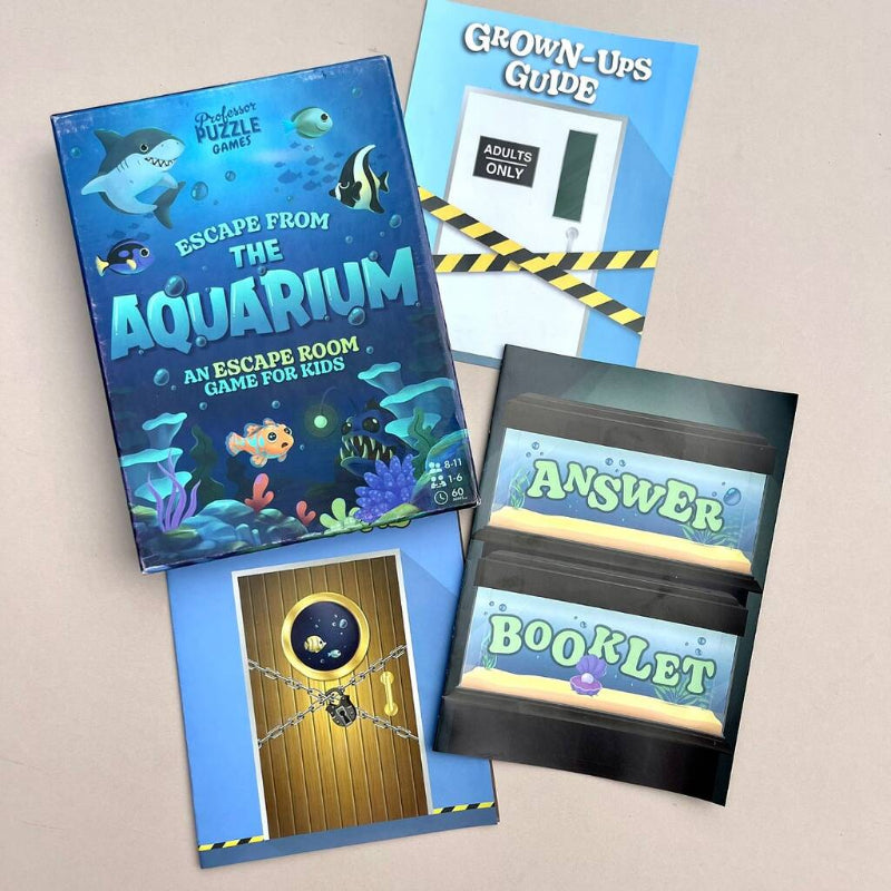 Escape Room Game: Escape from the Aquarium - Challenging Puzzle Adventure for Team Building & Family Game Night