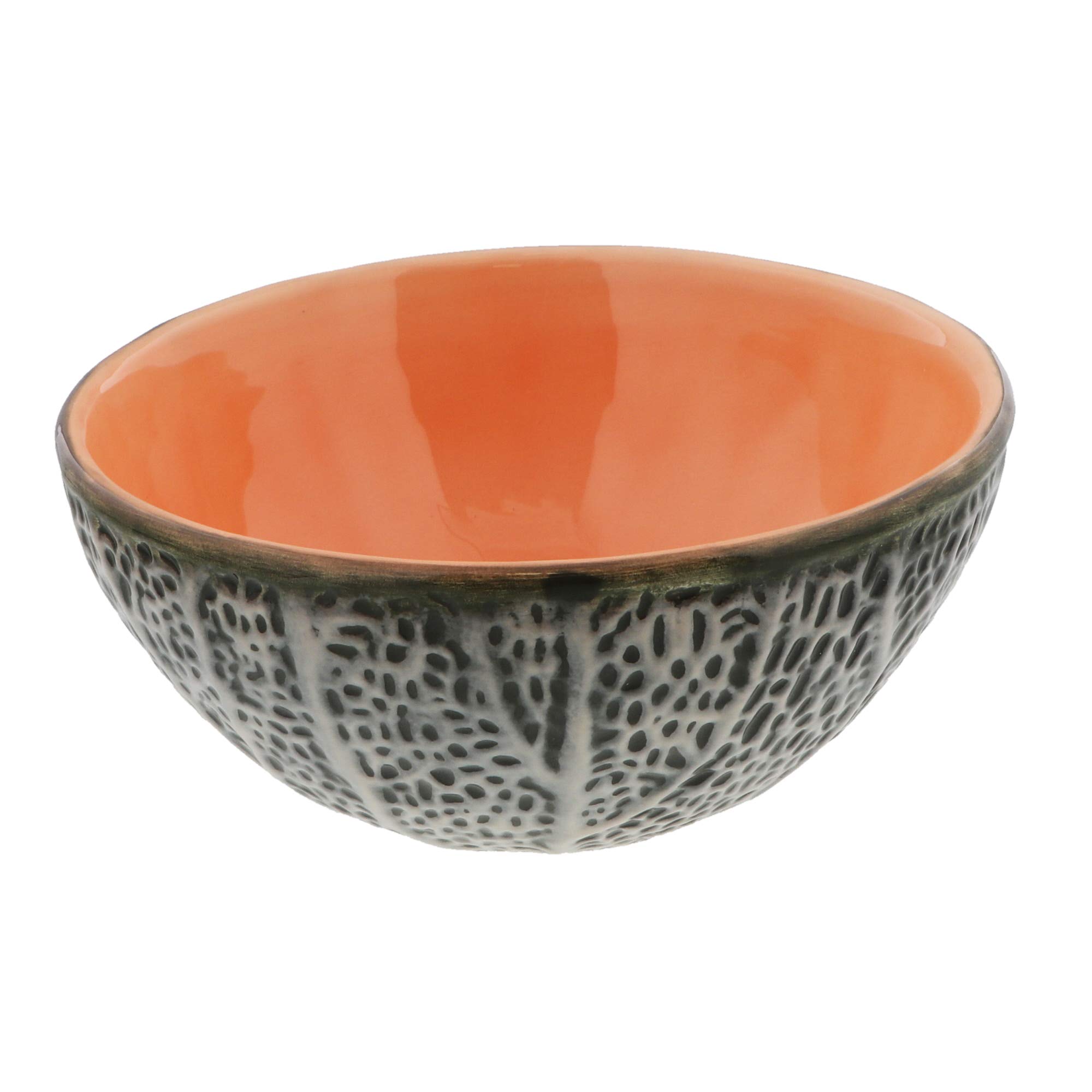 Servette Home 12oz Ceramic Breakfast Bowl - Perfect for Cereal, Yogurt, Fruit, Soup & Dessert - Cantaloupe Color - Ideal for Morning Meals, Snacks & Family Dining
