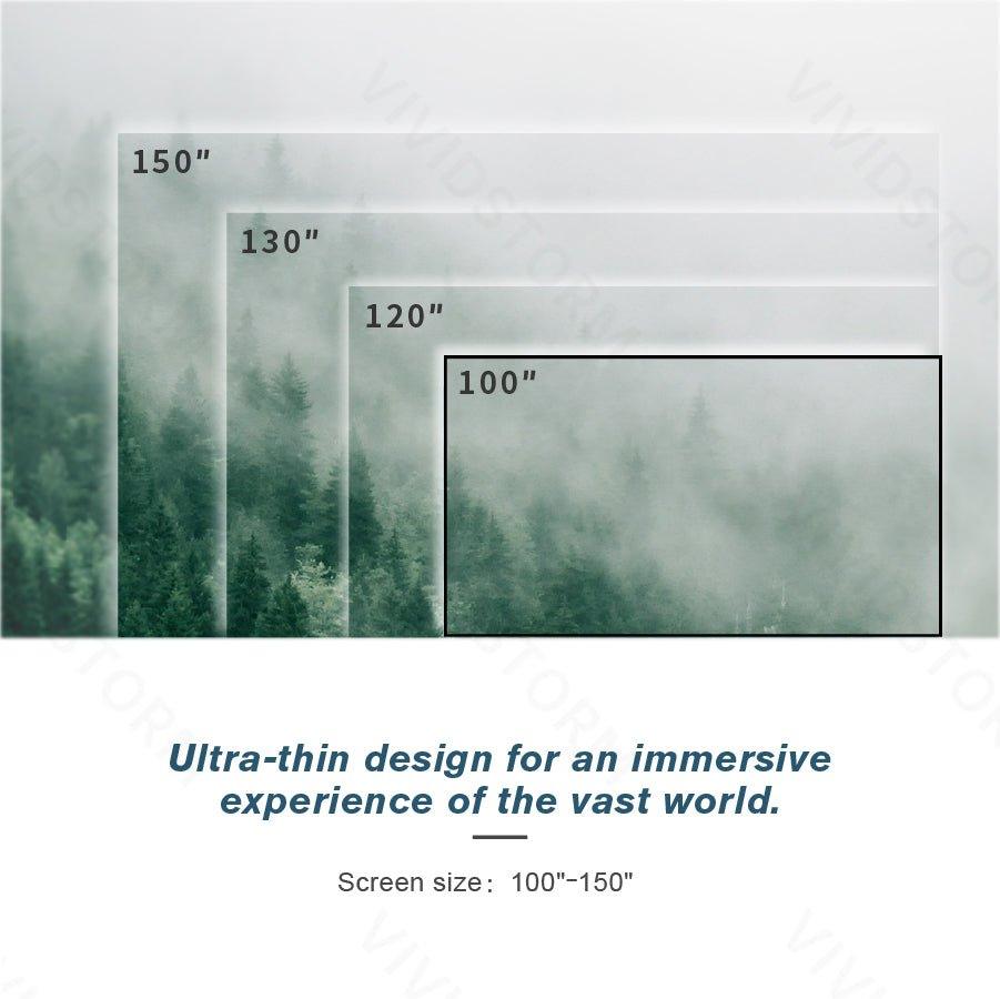 VIVIDSTORM CineVision Pro 120-inch Fixed Frame Fresnel UST ALR Projector Screen - 4K Ultra HD Home Theater Projection Screen for Movies, Gaming & Outdoor Entertainment