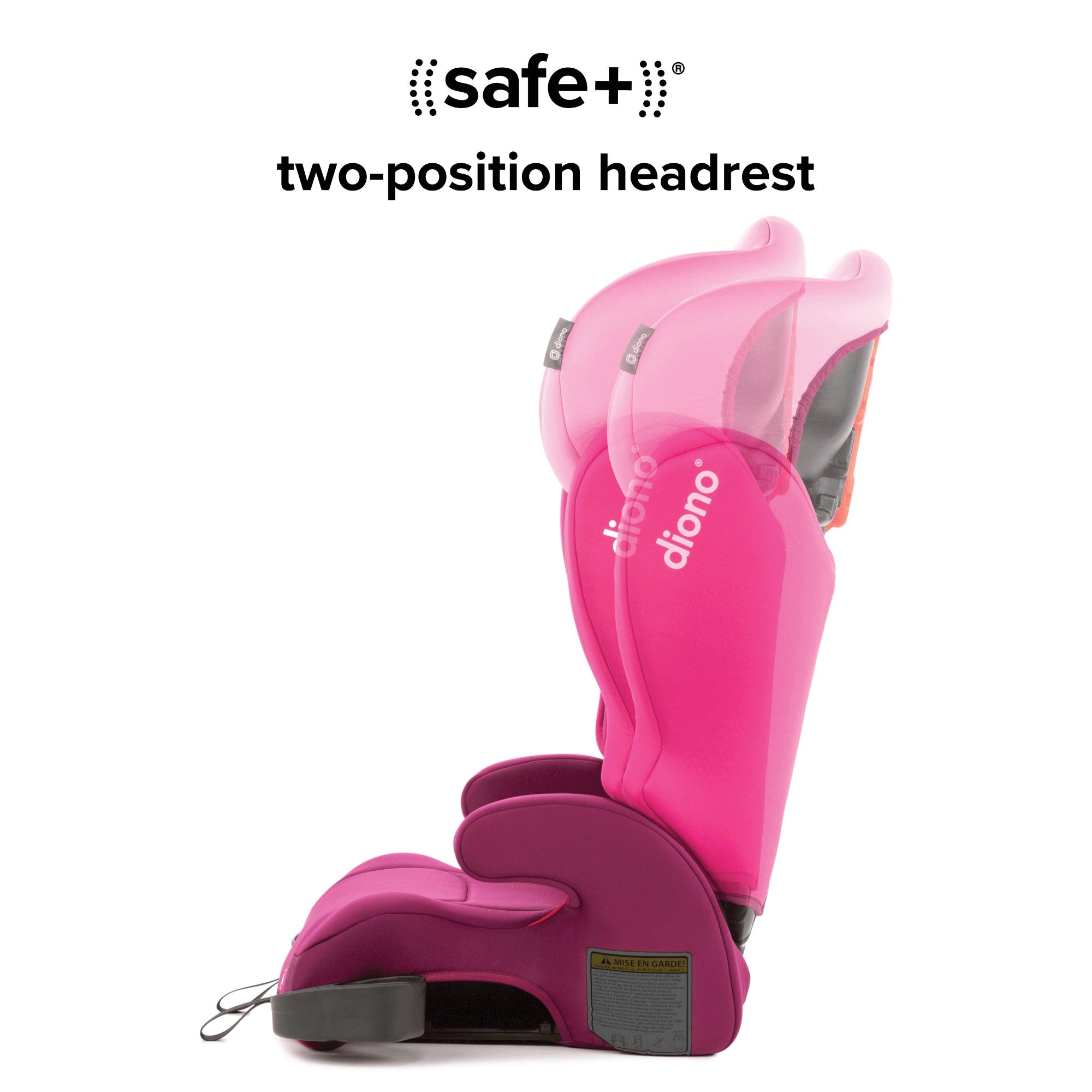 Diono Cambria 2 Back Booster Car Seat for Kids - High Back Booster with Safety Features - Perfect for Travel & School Commute