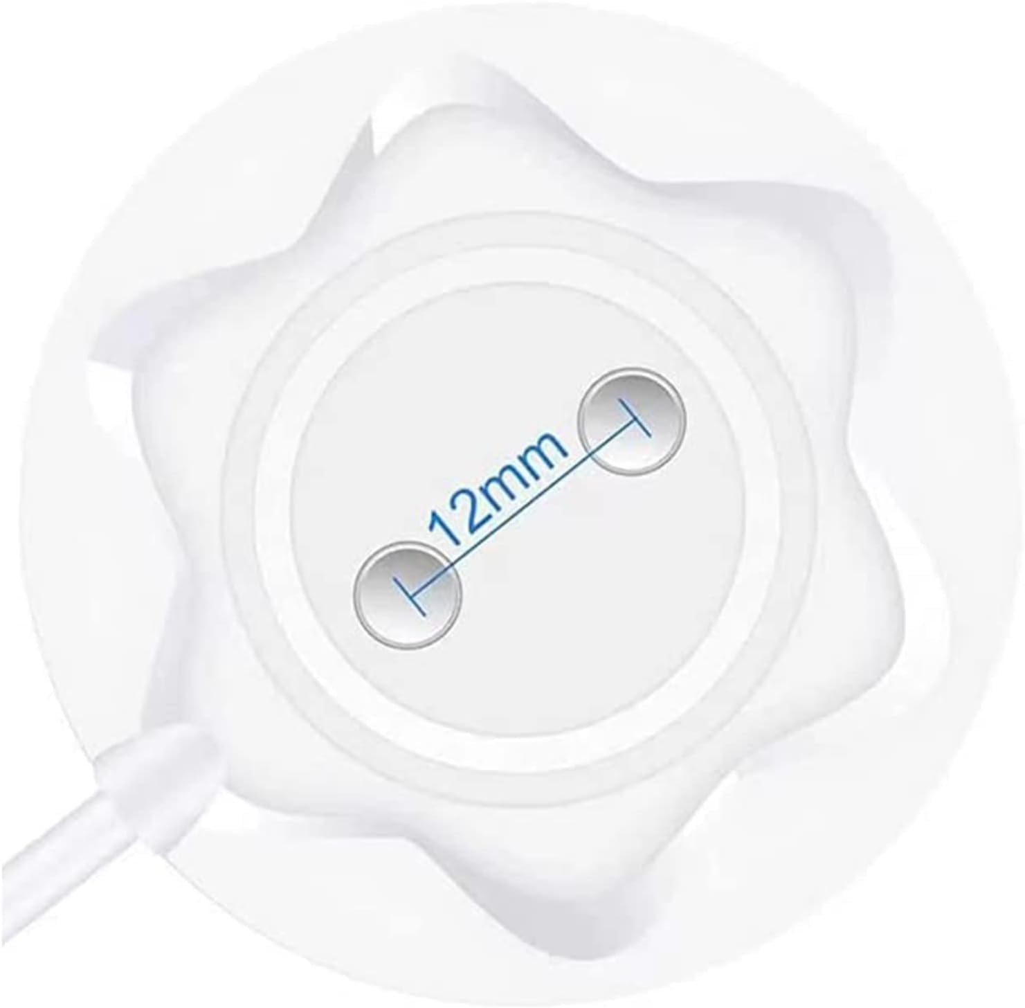YbSum 12mm Magnetic Standing Adapter - Fast Charging USB Cable Replacement Dock Station (2 Pack) | Compatible with Rose Charger | Perfect for Home, Office & Travel Charging