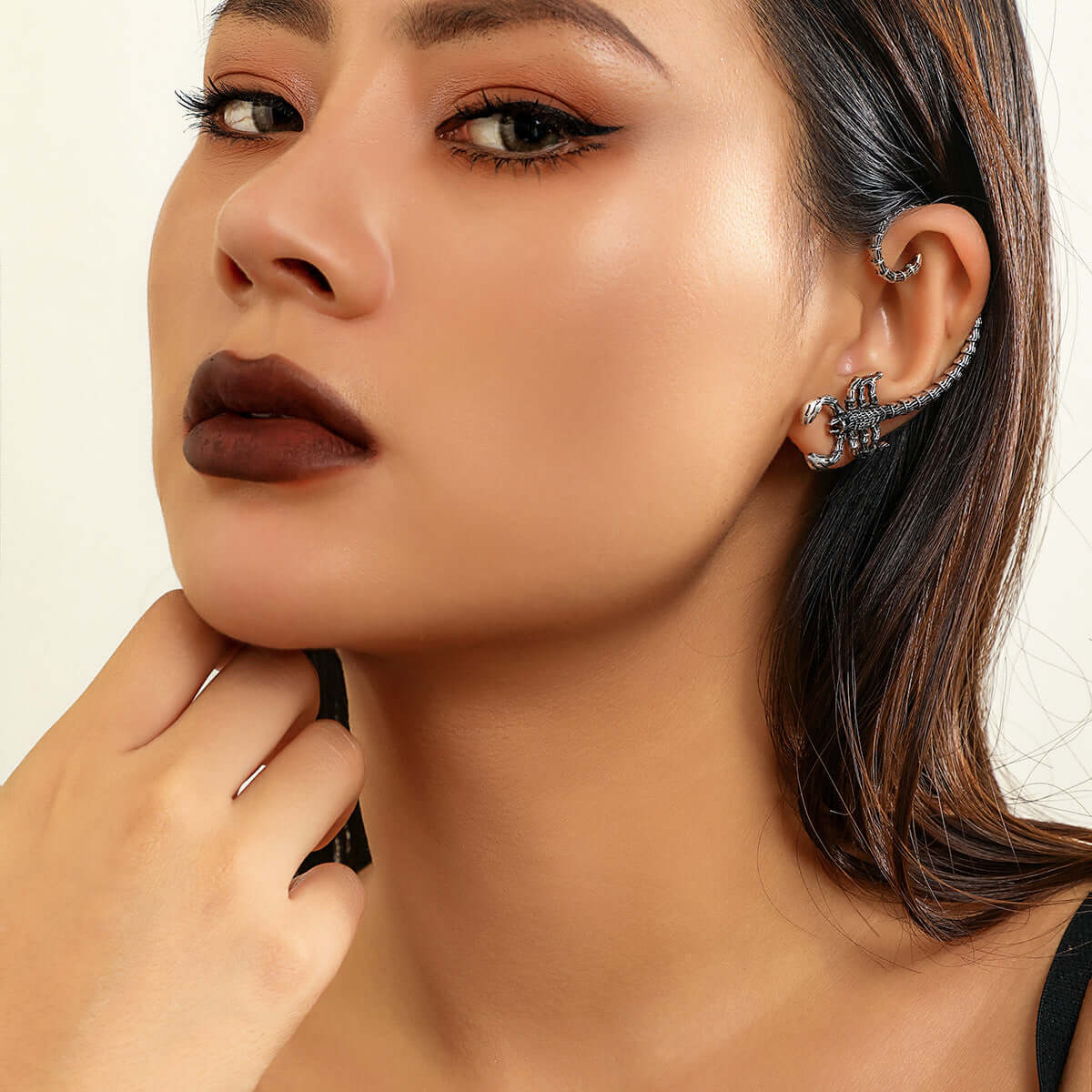 Edgy Scorpio Non-Pierced Ear Wrap Climber Earrings | Fashion Jewelry for Women | Perfect for Parties, Weddings & Everyday Wear | NZ2998