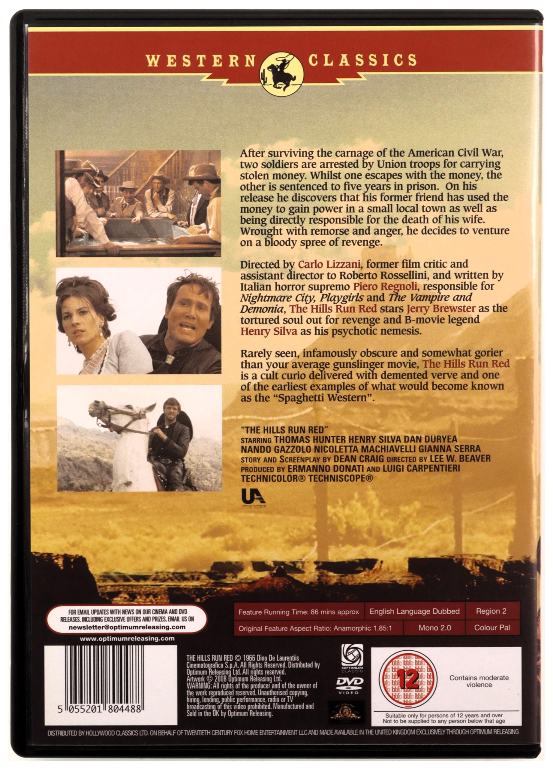 The Hills Run Red - English Import DVD | Horror Movie for Halloween & Movie Nights
