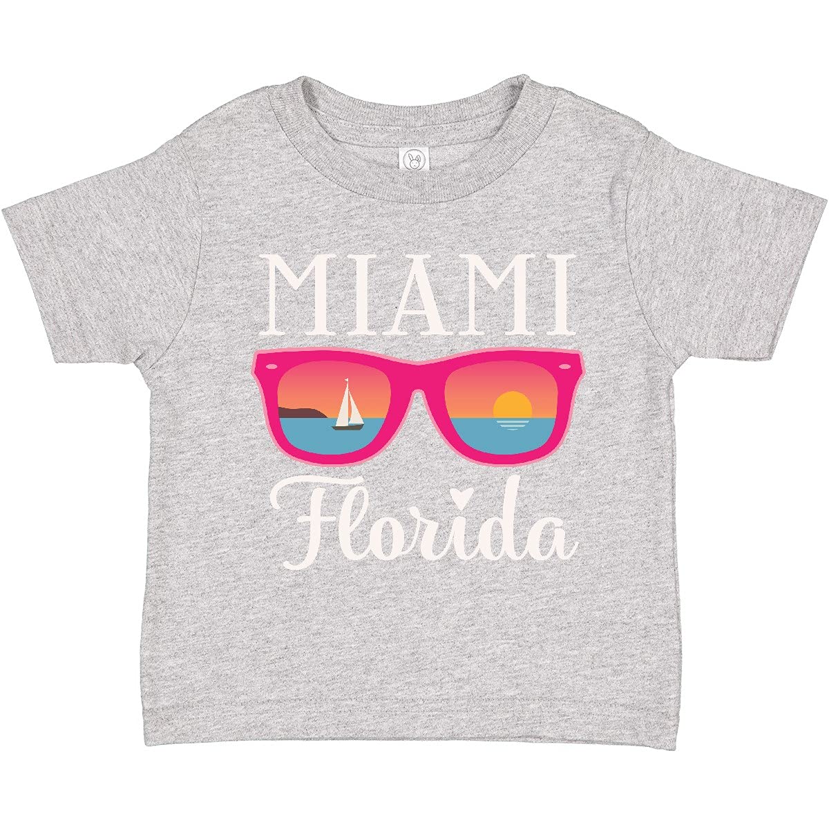 Inktastic Miami Florida Vacation Beach Trip Toddler T-Shirt - Cute Summer Travel Outfit for Kids, Boys & Girls - Perfect for Beach Holidays, Family Trips & Florida Getaways