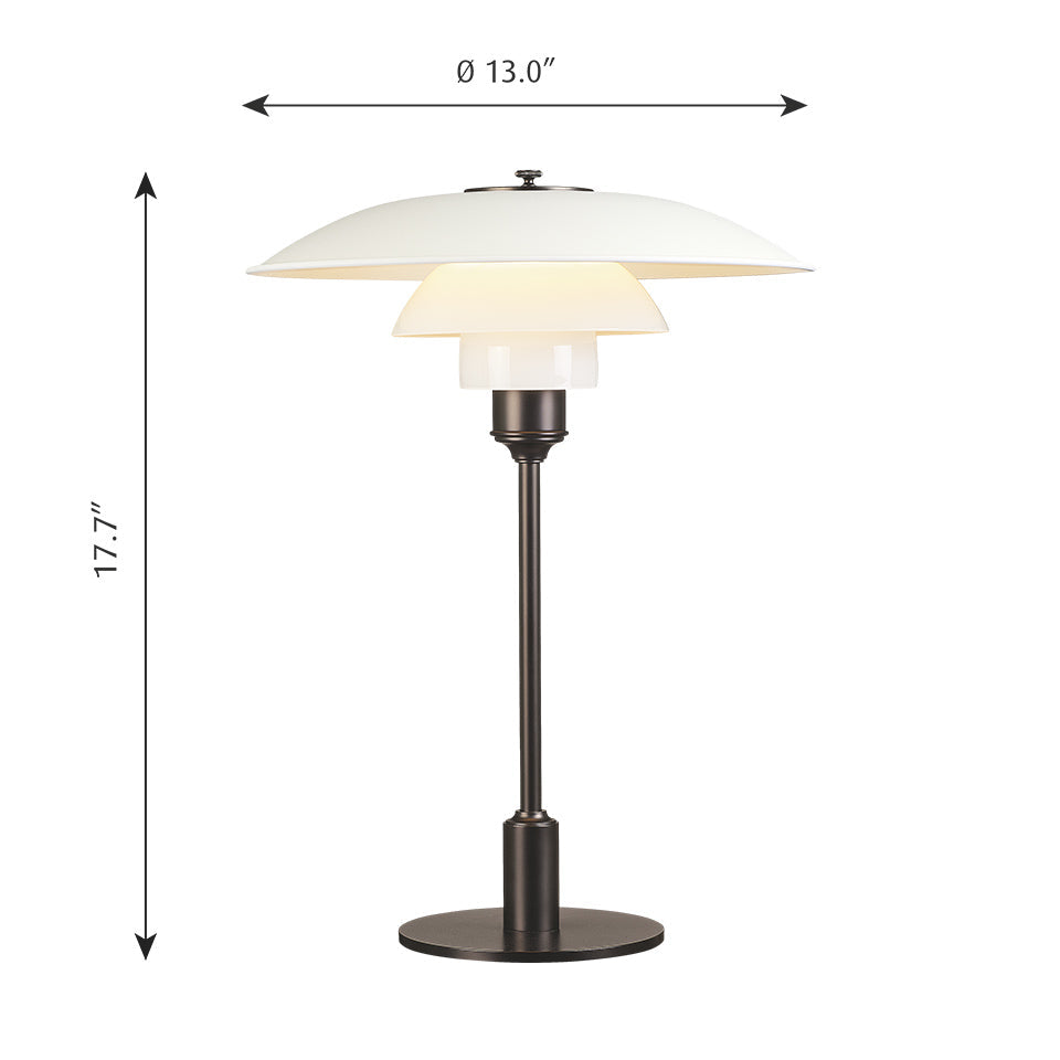 PH 3½ 2½ Table Lamp - Modern Scandinavian Design with Adjustable Color Temperature - Perfect for Bedroom, Living Room & Office Lighting