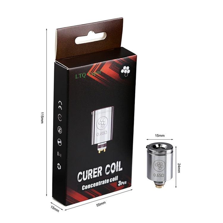 LTQ Curer Kit Replacement Coils - Compatible with Dry Herb, Concentrate, Wax & Oil - Perfect for Vaporizing & Dabbing at Home or On-the-Go