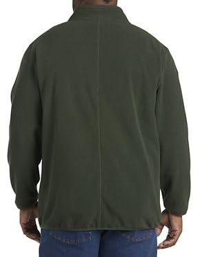 DXL Big & Tall Men's Full-Zip Polar Fleece Jacket - Warm Winter Outerwear for Plus Size Gentlemen | Perfect for Outdoor Activities, Casual Wear & Cold Weather Protection