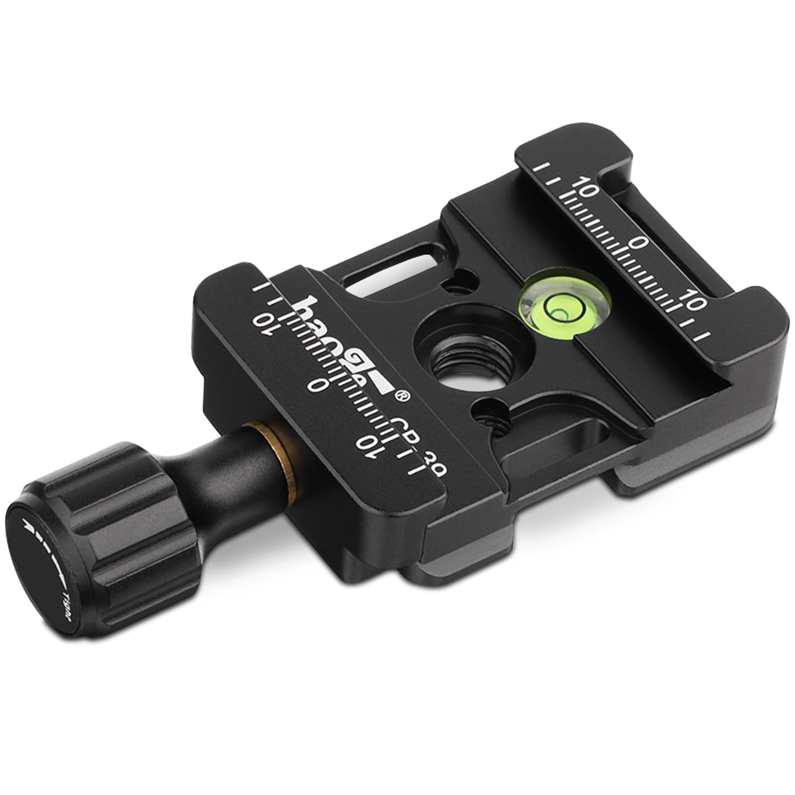 Haoge CP-39 Quick Release Clamp Adapter with Screw Knob & Hand Strap - Compatible with Arca Swiss Tripod/Monopod Heads for Canon, Nikon, Sony, Pentax, Olympus, Fujifilm Cameras - Perfect for Landscape, Wildlife & Studio Photography