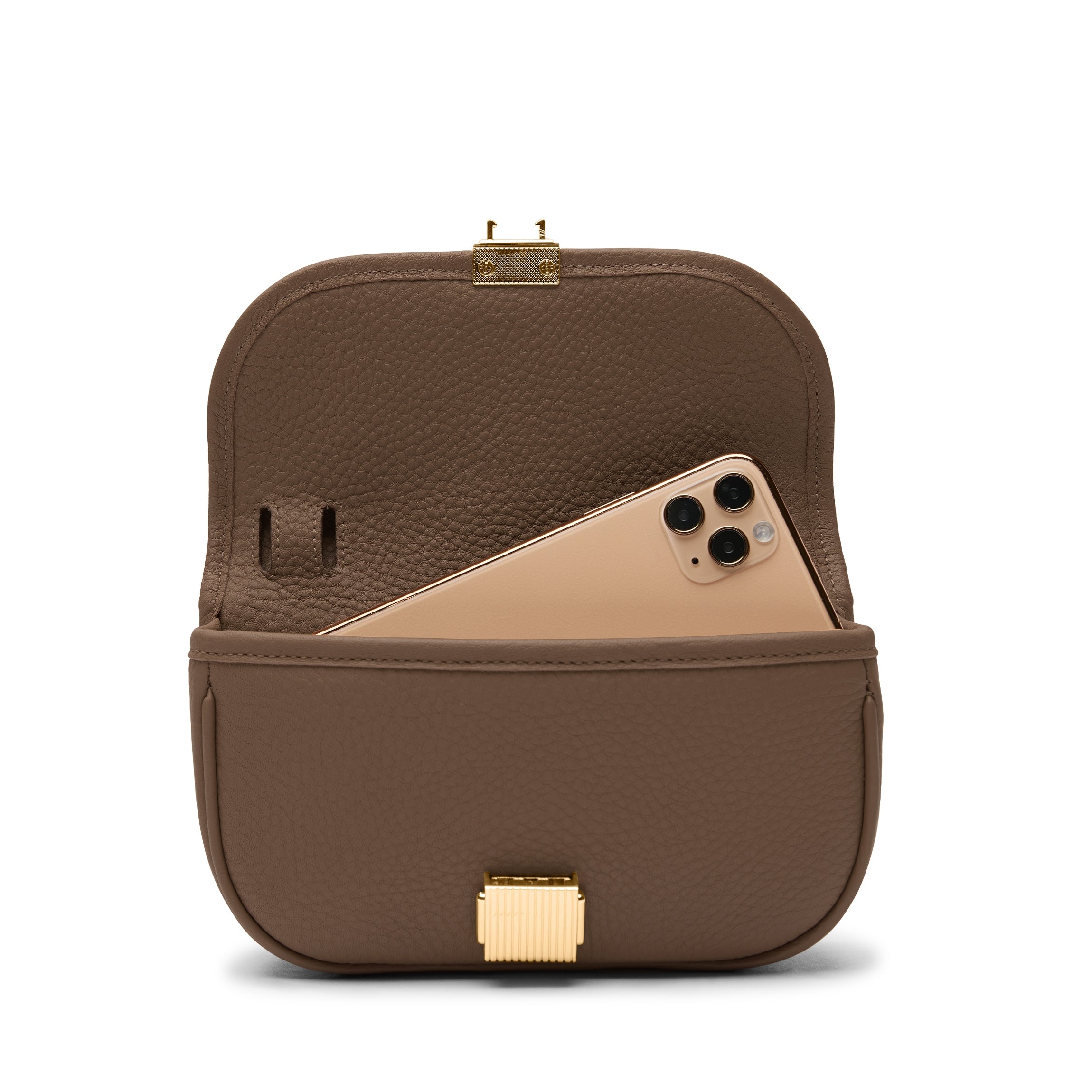 Katy Mini Belt Bag Cocoa - Stylish Waist Pack for Women, Hands-Free Crossbody Fanny Pack for Travel, Hiking, and Everyday Use
