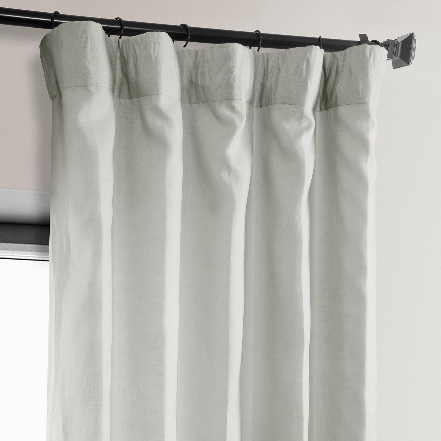Light Greige Euro Linen Blackout Curtains for Bedroom - Thermal Insulated Window Drapes for Living Room & Nursery | Noise Reducing & Light Blocking