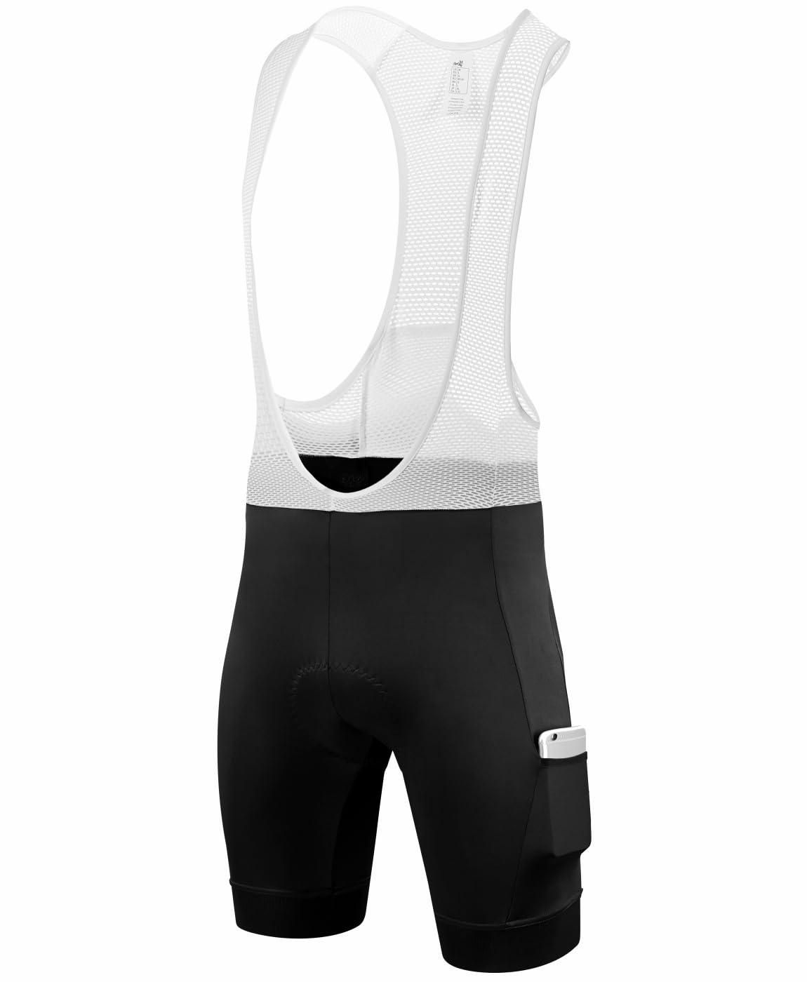 Qualidyne Men's Cycling Bib Shorts - 4D Padded Road Bike Bibs with Pockets, UPF50+ Sun Protection for Comfortable Long-Distance Riding | Perfect for Road Cycling, Triathlon Training & Outdoor Biking Adventures