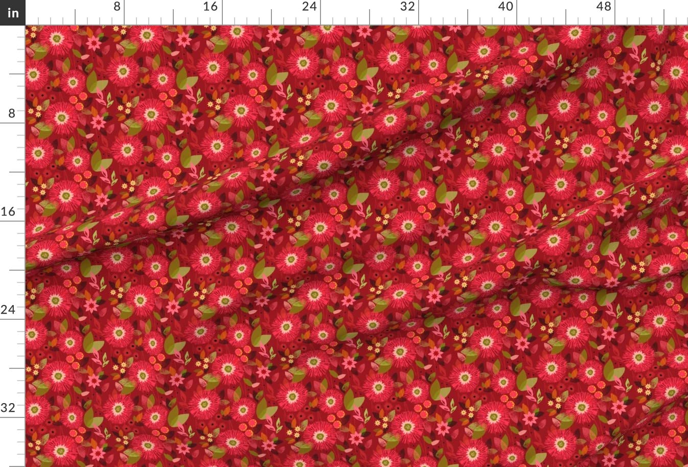 Holiday Floral Red Christmas Stockings Printed Minky Fabric by The Yard - DIY Sewing Projects for Baby Blankets, Quilt Backing & Plush Toys - Perfect for Festive Home Decor & Handmade Gifts