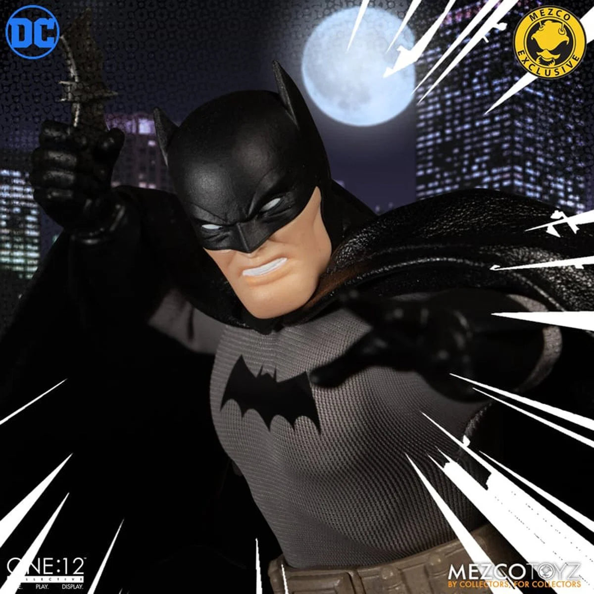 Batman Golden Age Caped Crusader Edition One:12 Scale Action Figure - Collectible DC Comics Superhero for Display & Gifts