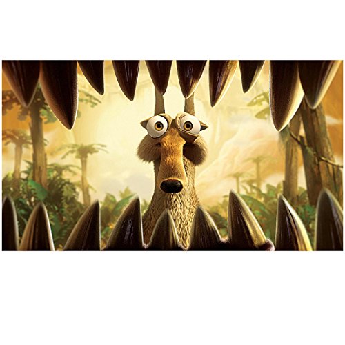 Scrat from Ice Age Staring into Large Mouth with Sharp Teeth - 8x10 Inch Collectible Photo - Perfect for Movie Fans, Home Decor, and Gifts