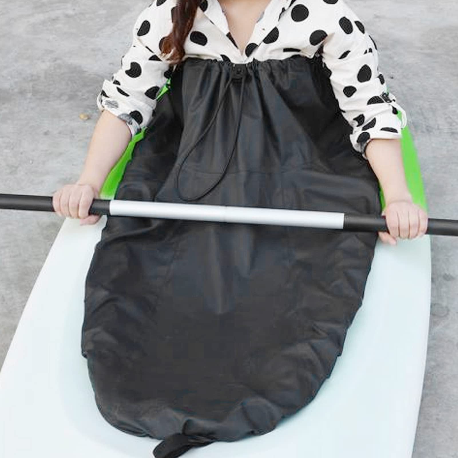 **Adjustable Waterproof Kayak Spray Skirt - Nylon Canoe Spray Cover for Kayaking & Water Sports - Perfect for Whitewater, Sea Kayaking & Outdoor Adventures**